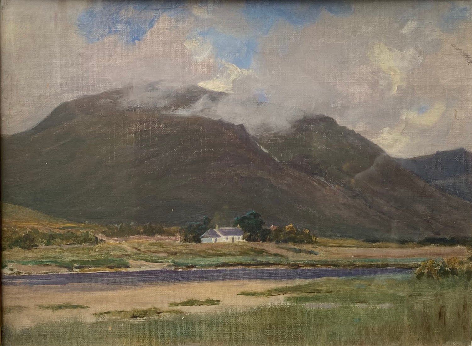 Charles Edward Stewart, Highland Loch with a Taigh