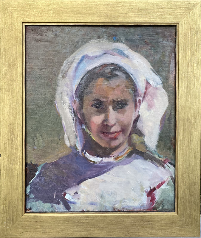 Lucy Poett ARBS, The White Scarf