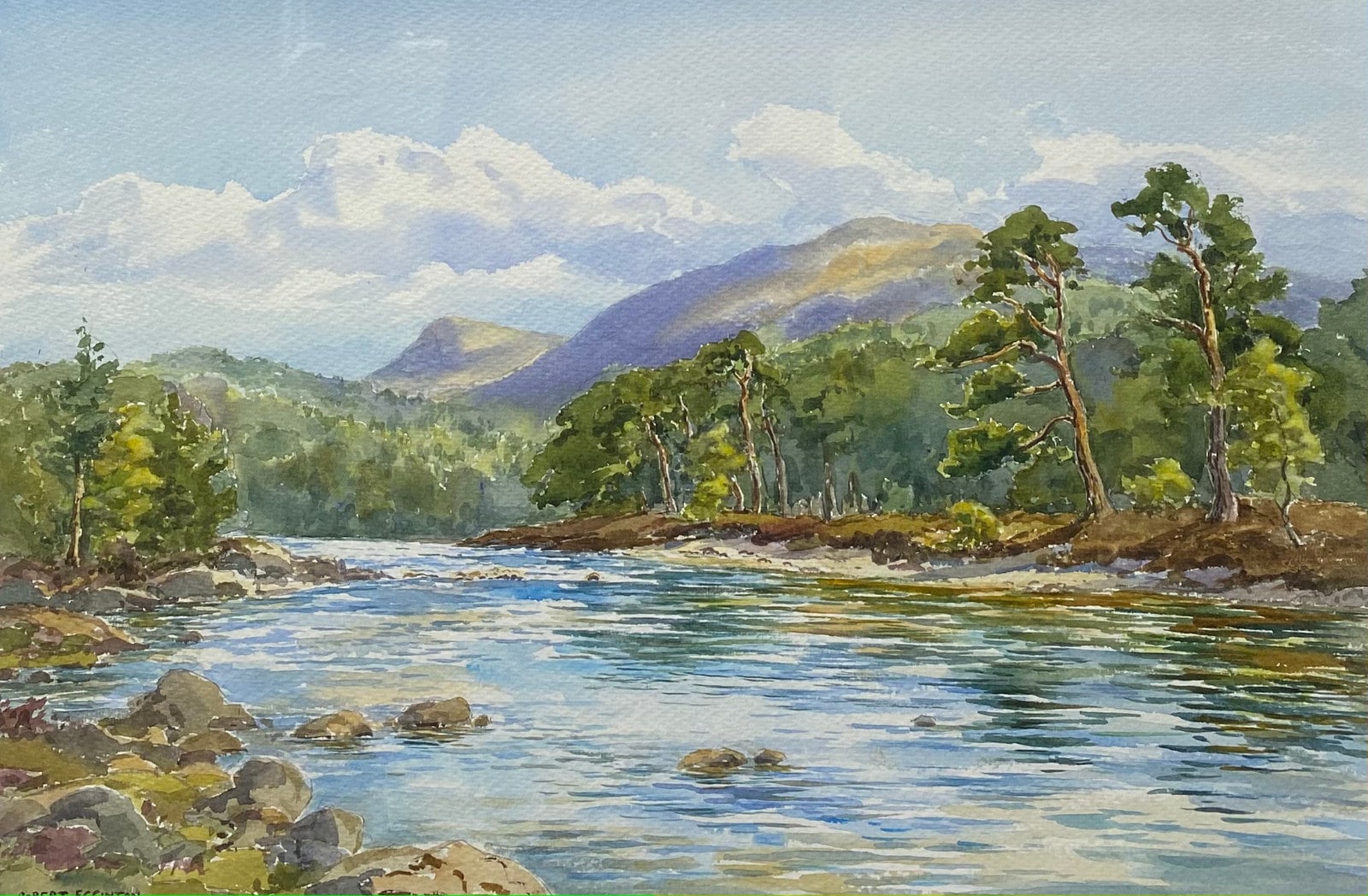 Robert Egginton, The River Dee near Braemar, 2023