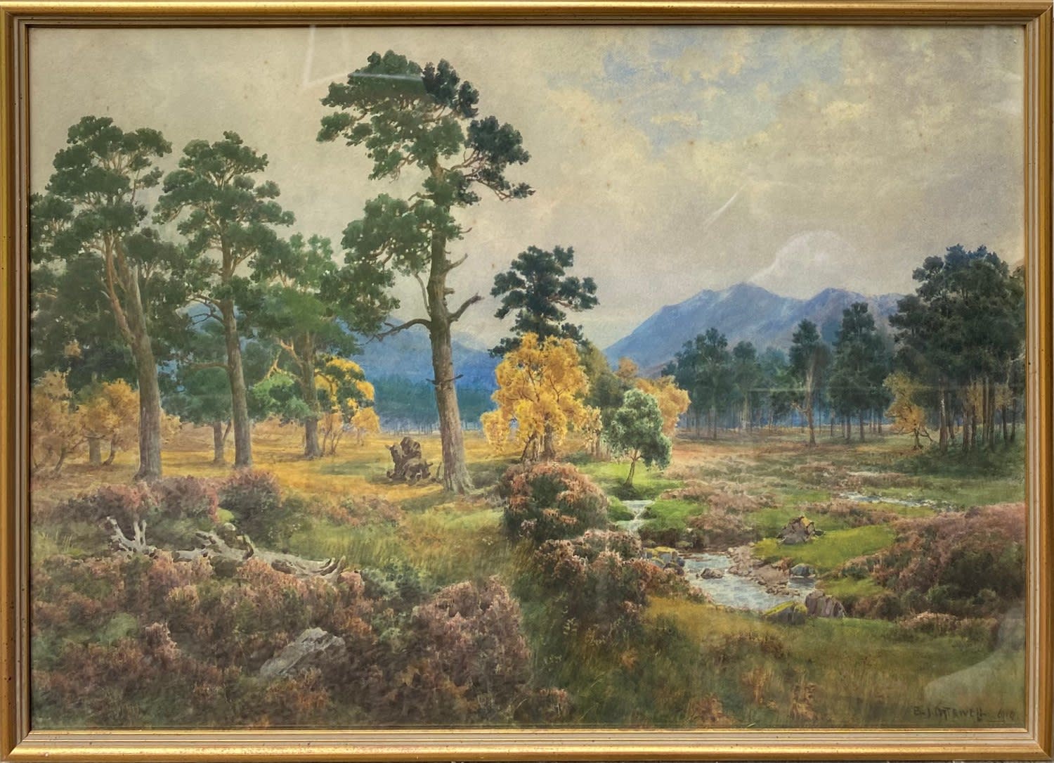 Benjamin John Ottewell HRI OWS, The Gelder Burn near Invercauld