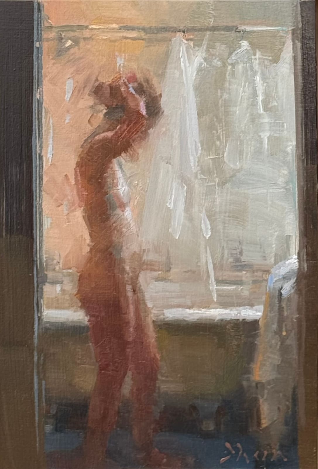 Jacob Dhein, In the Bathroom, 2024