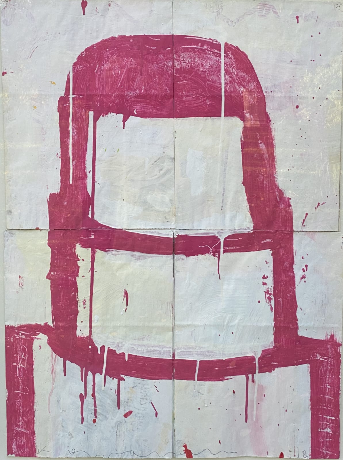 Gary Komarin, Stacked Cake Red on White