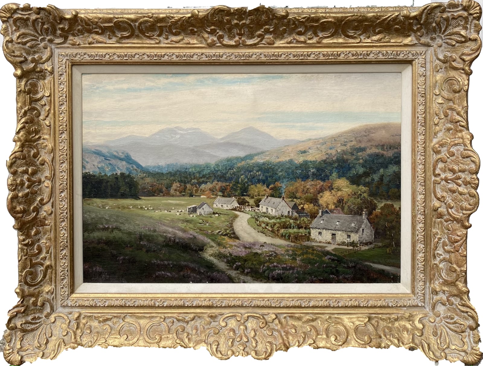 George Melvin Rennie, Inverey Village near Braemar, showing Ben MacDhui