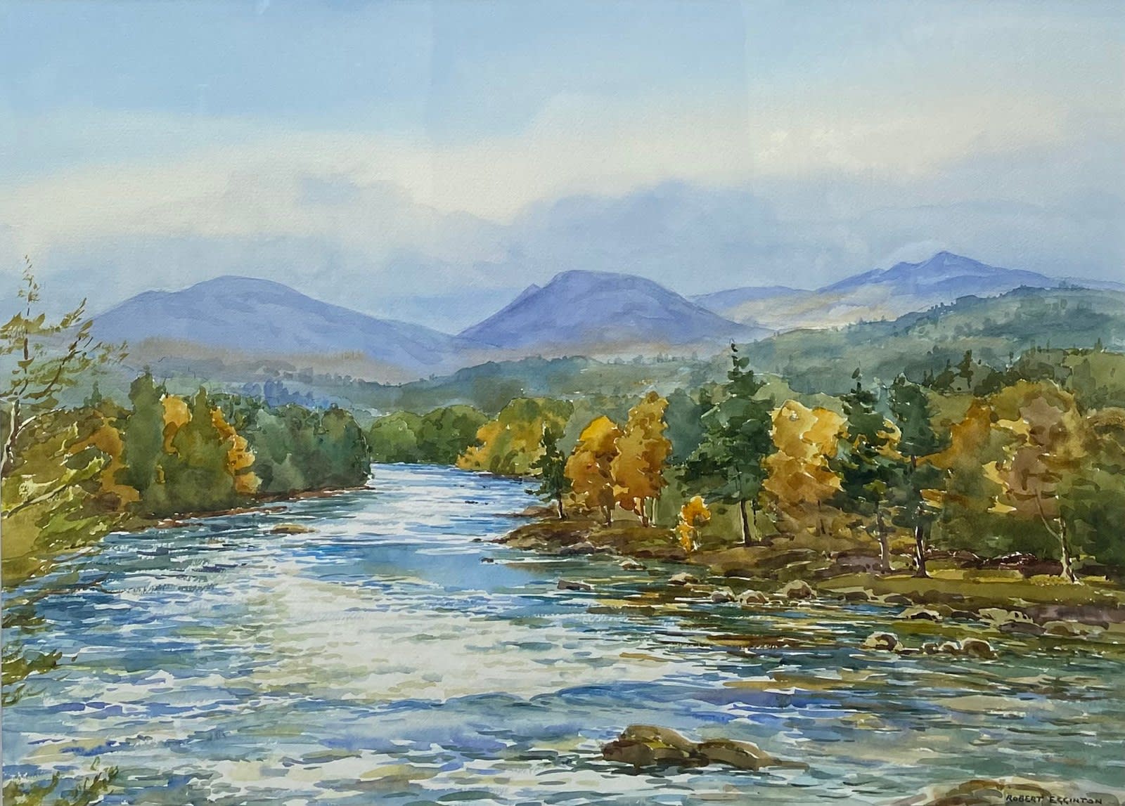 Robert Egginton, Autumn, River Dee at Old Brig o'Dee, 2023