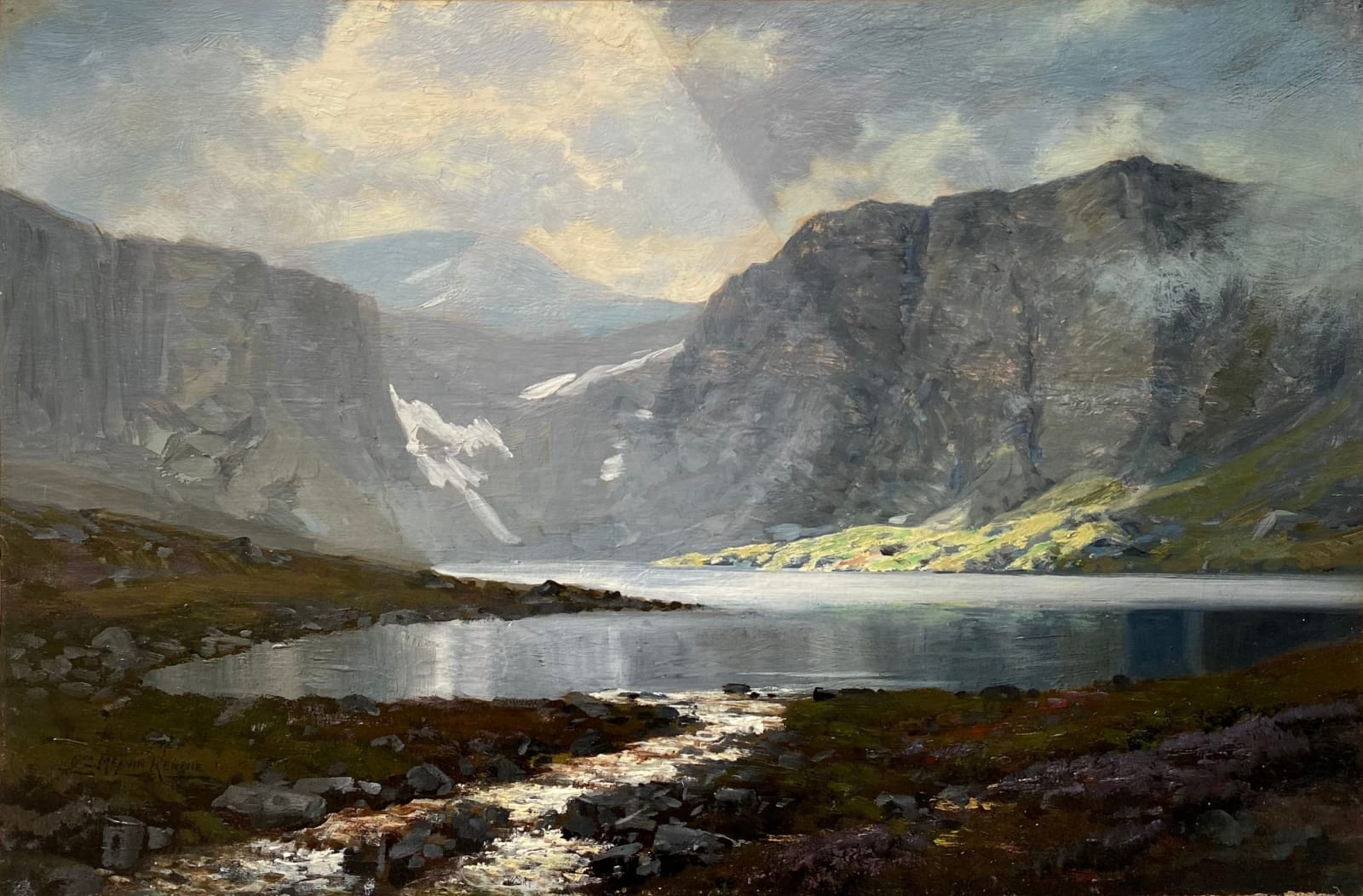 George Melvin Rennie, Ben Macdui from the Shores of Loch Avon