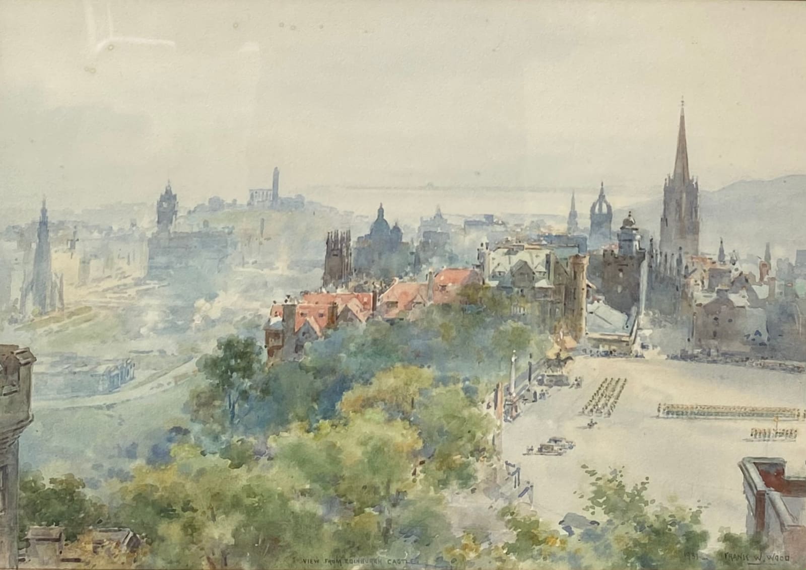 Frank Watson Wood, View from Edinburgh Castle, 1931