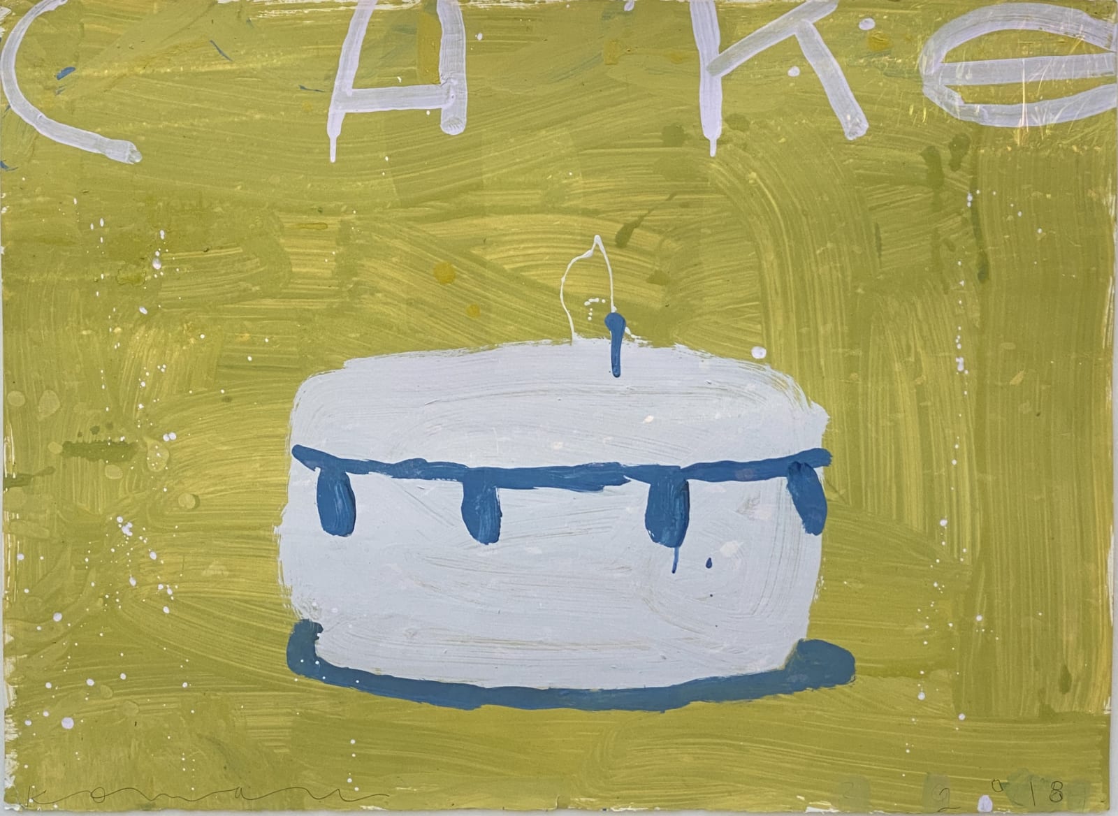 Gary Komarin, White on Green