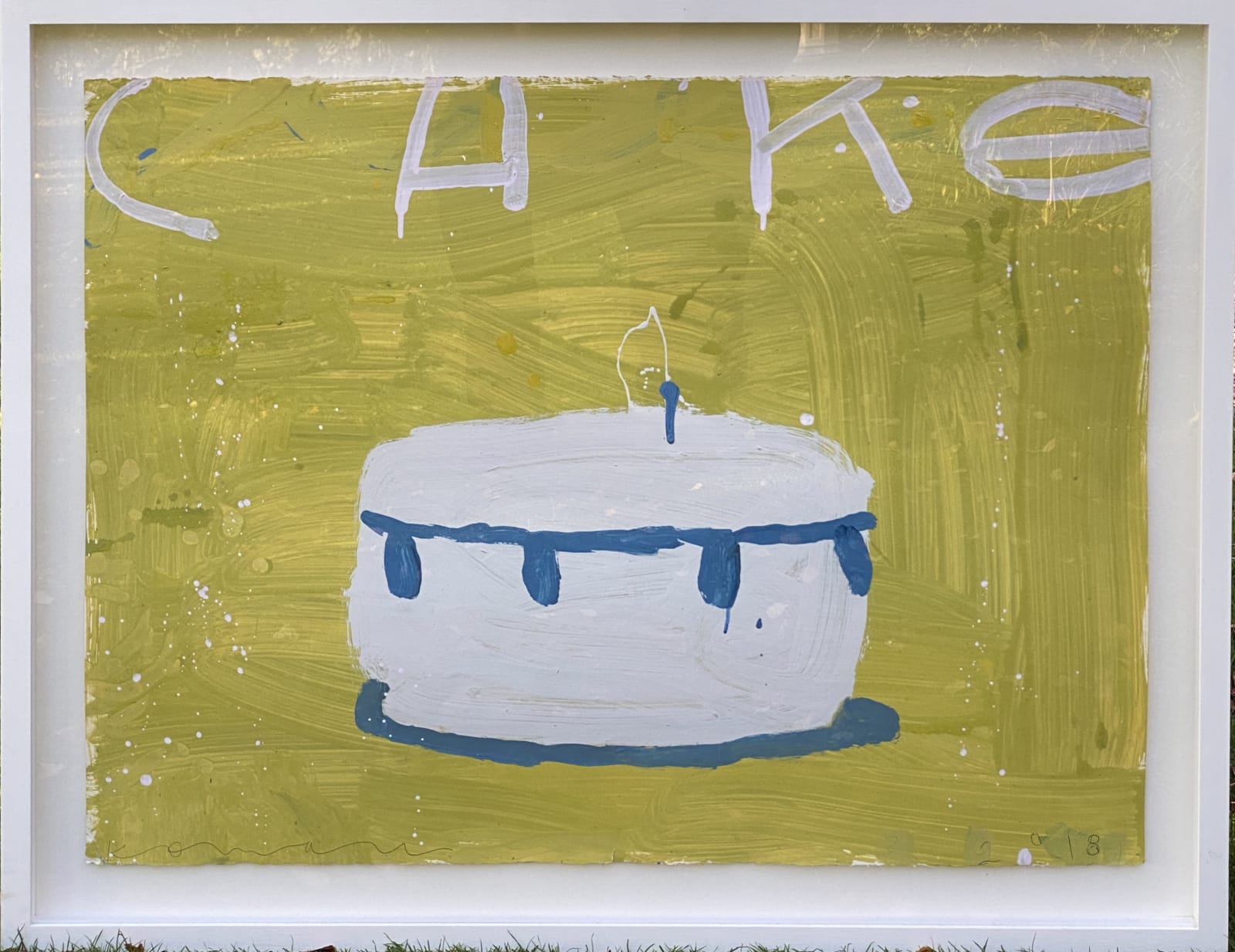 Gary Komarin, White on Green