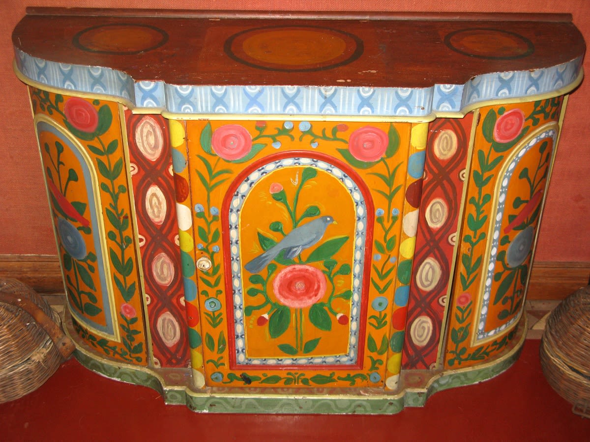 Alberto Morrocco OBE RSA RSW RP RGI LLD D Univ, Painted Sideboard