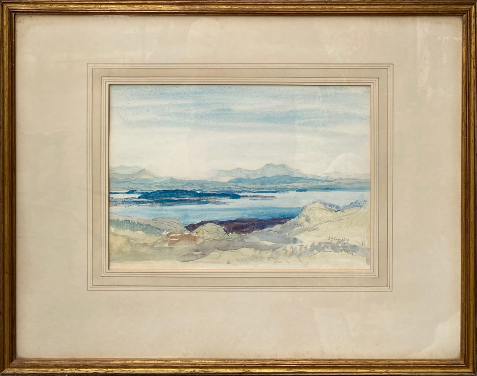 Sir David Young Cameron RA RSA, Isles of Loch Maree