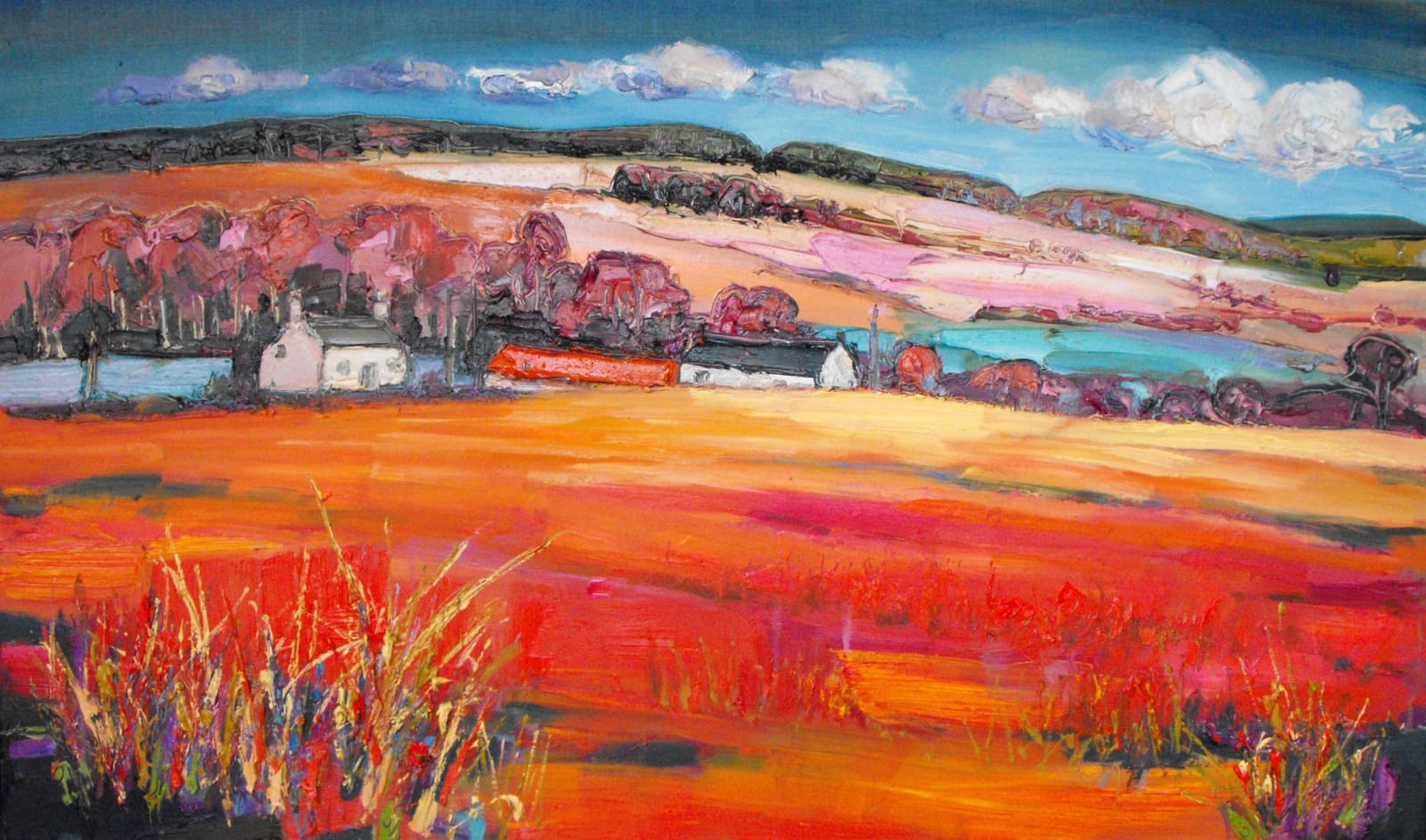 Judith I Bridgland, Farm and Autumn Fields