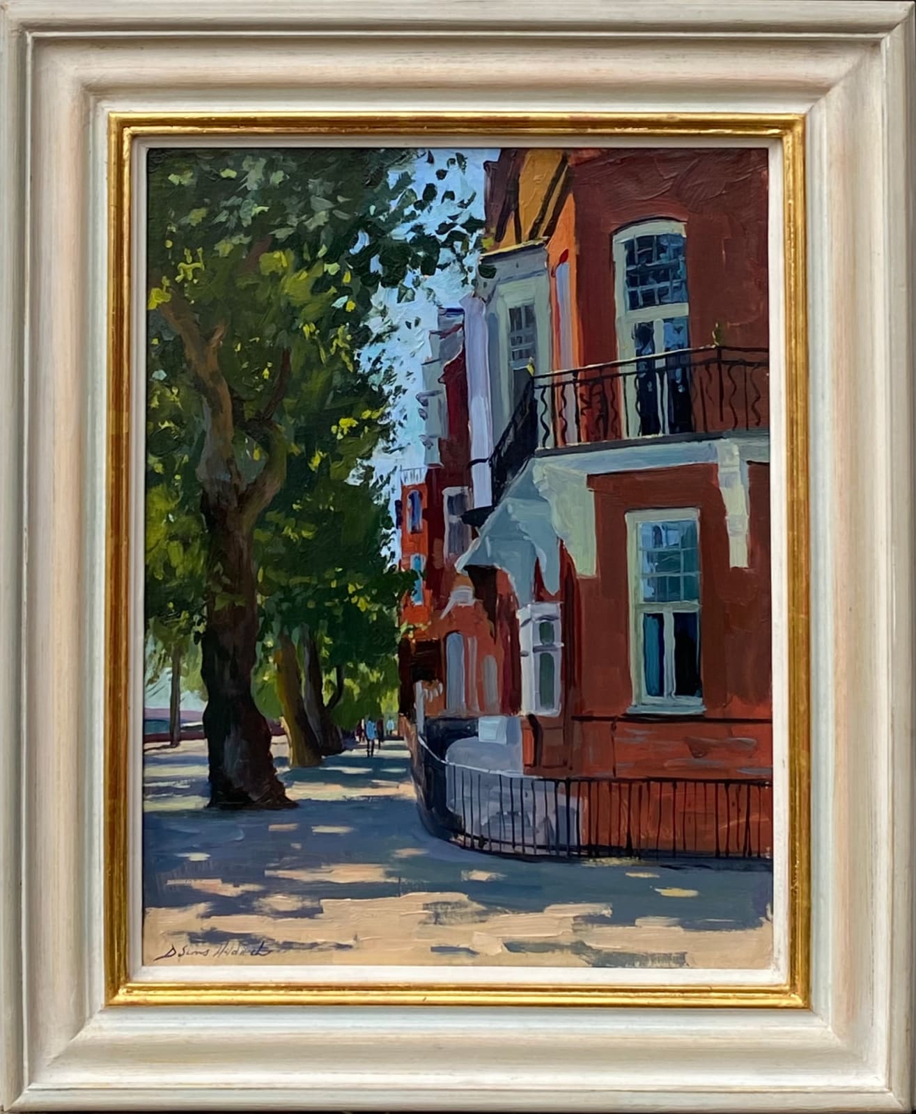 Daisy Sims Hilditch, Summer Dappled Light on the Corner of Tite Street