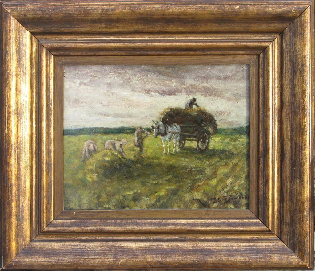 Robert McGregor RSA, Gathering Pea Straw