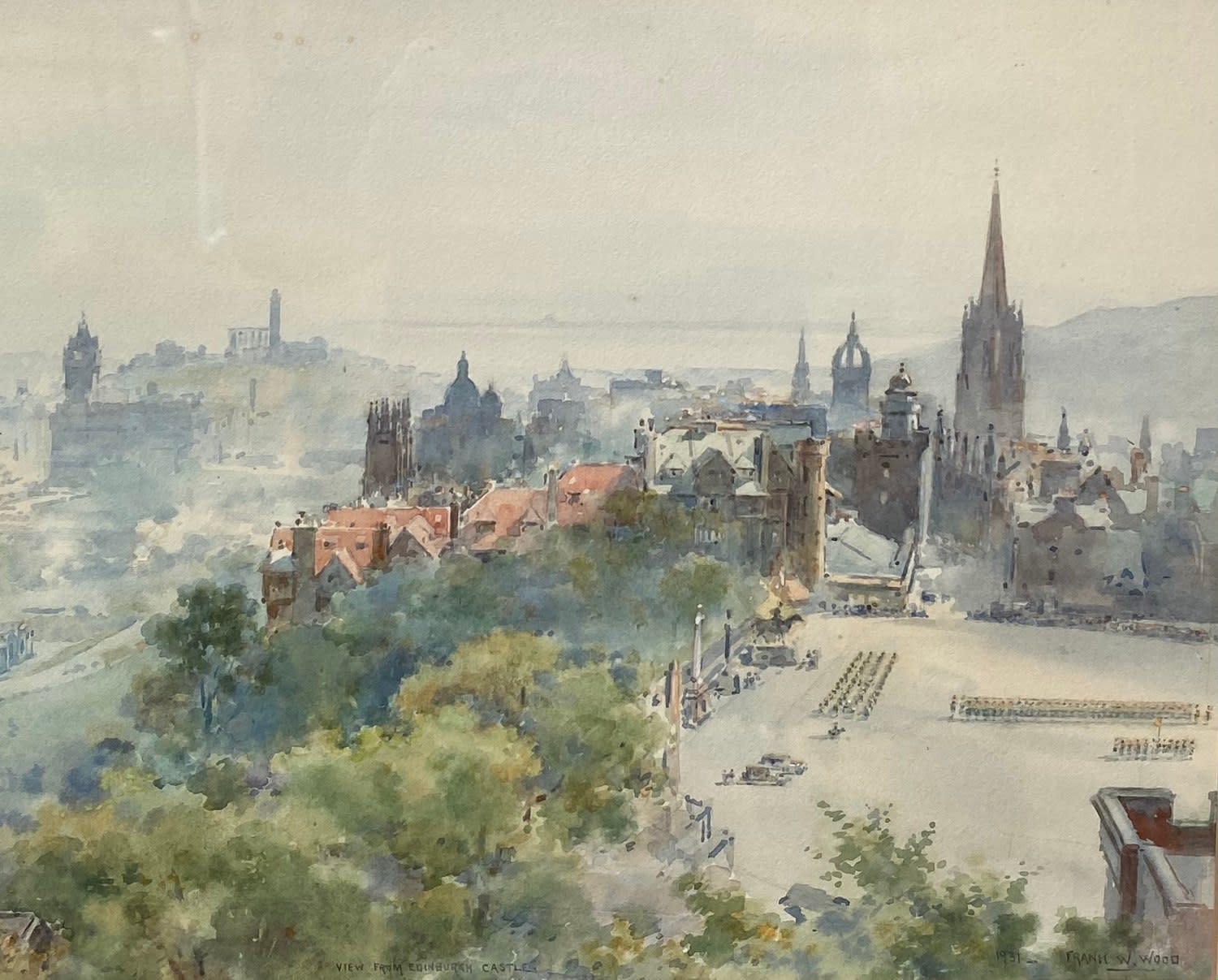 Frank Watson Wood, View from Edinburgh Castle, 1931