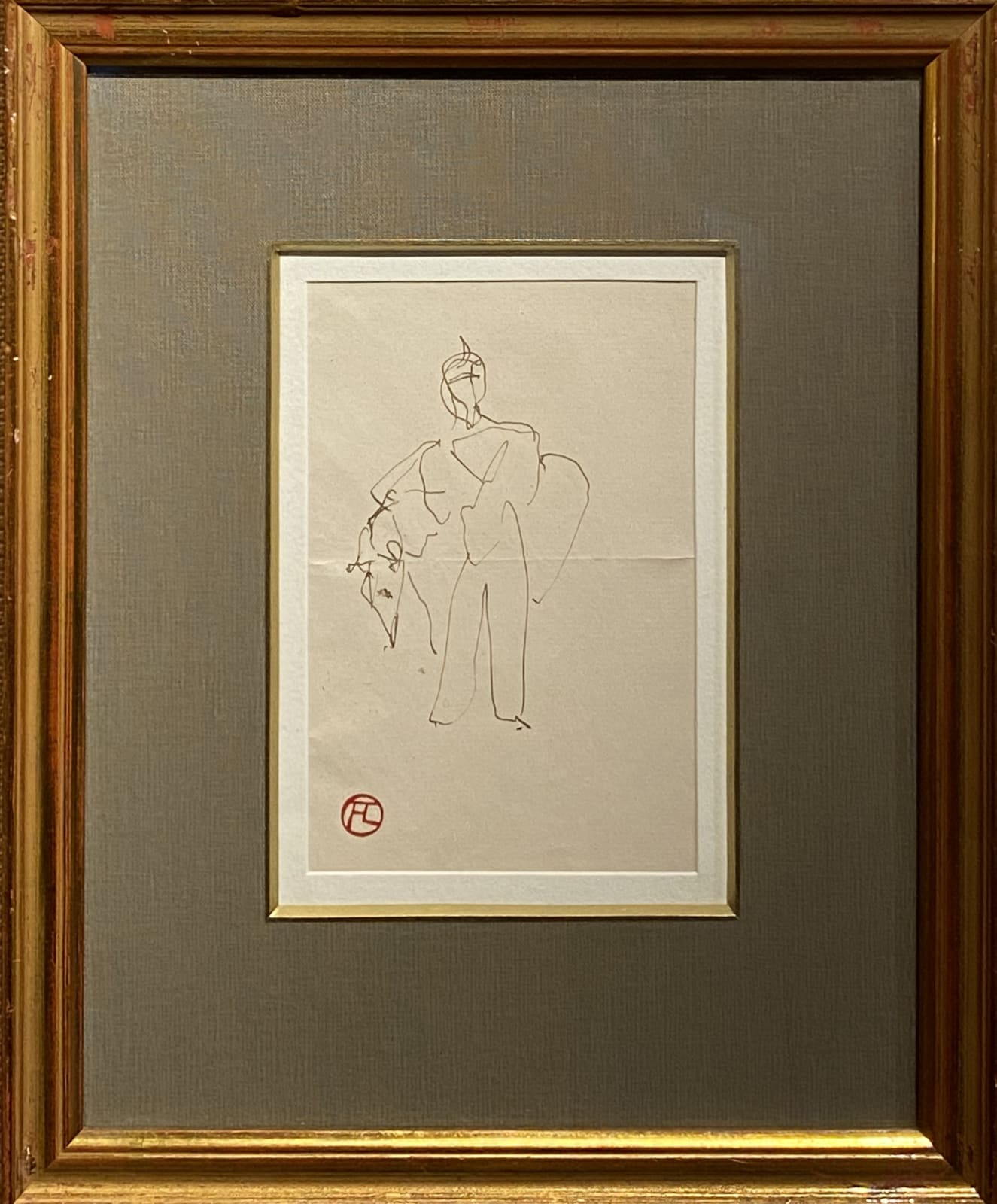 Henri de Toulouse-Lautrec, Study of a Figure and a Horse