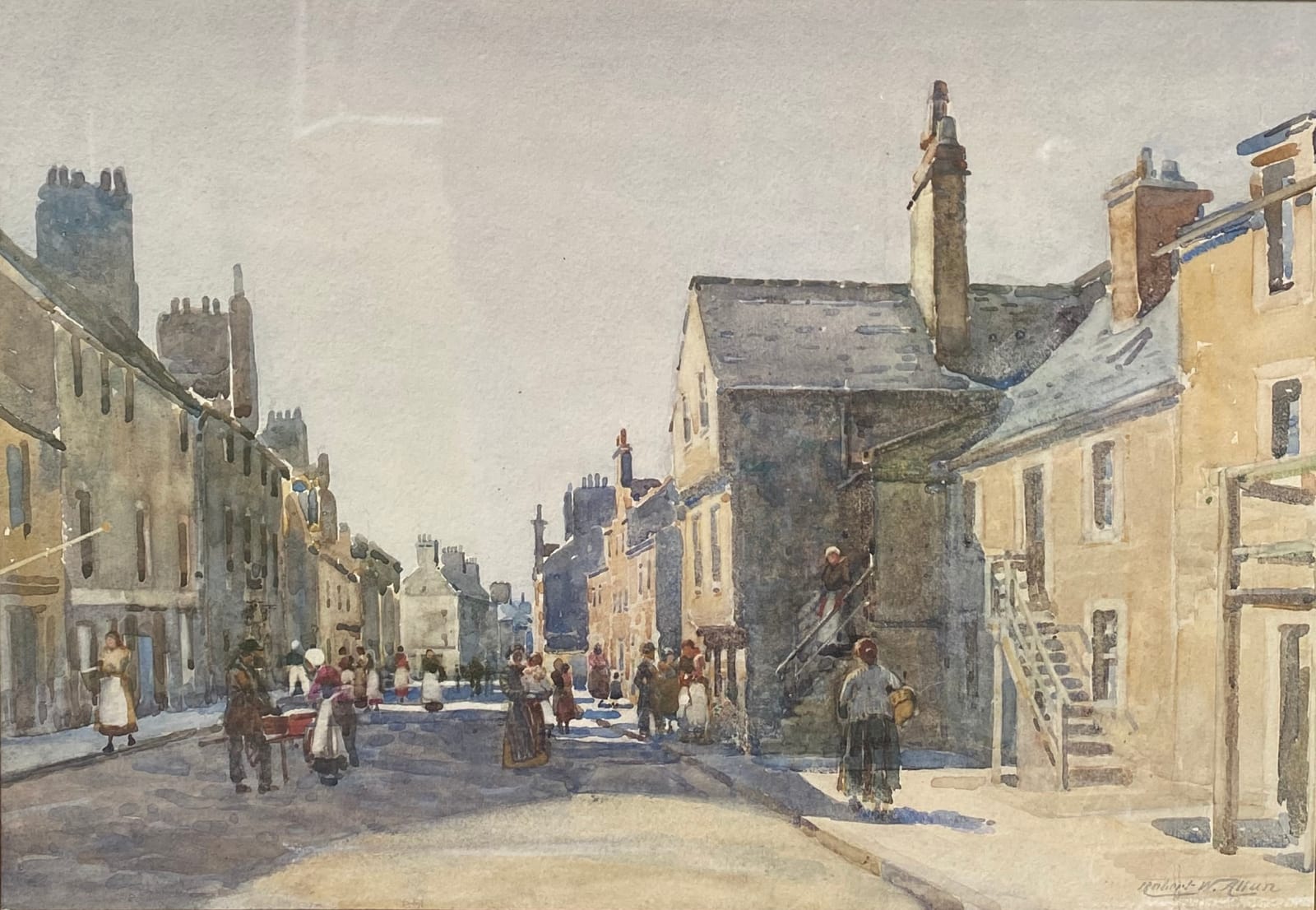 Robert Weir Allan RSA RWS RSW, A Fife VIllage