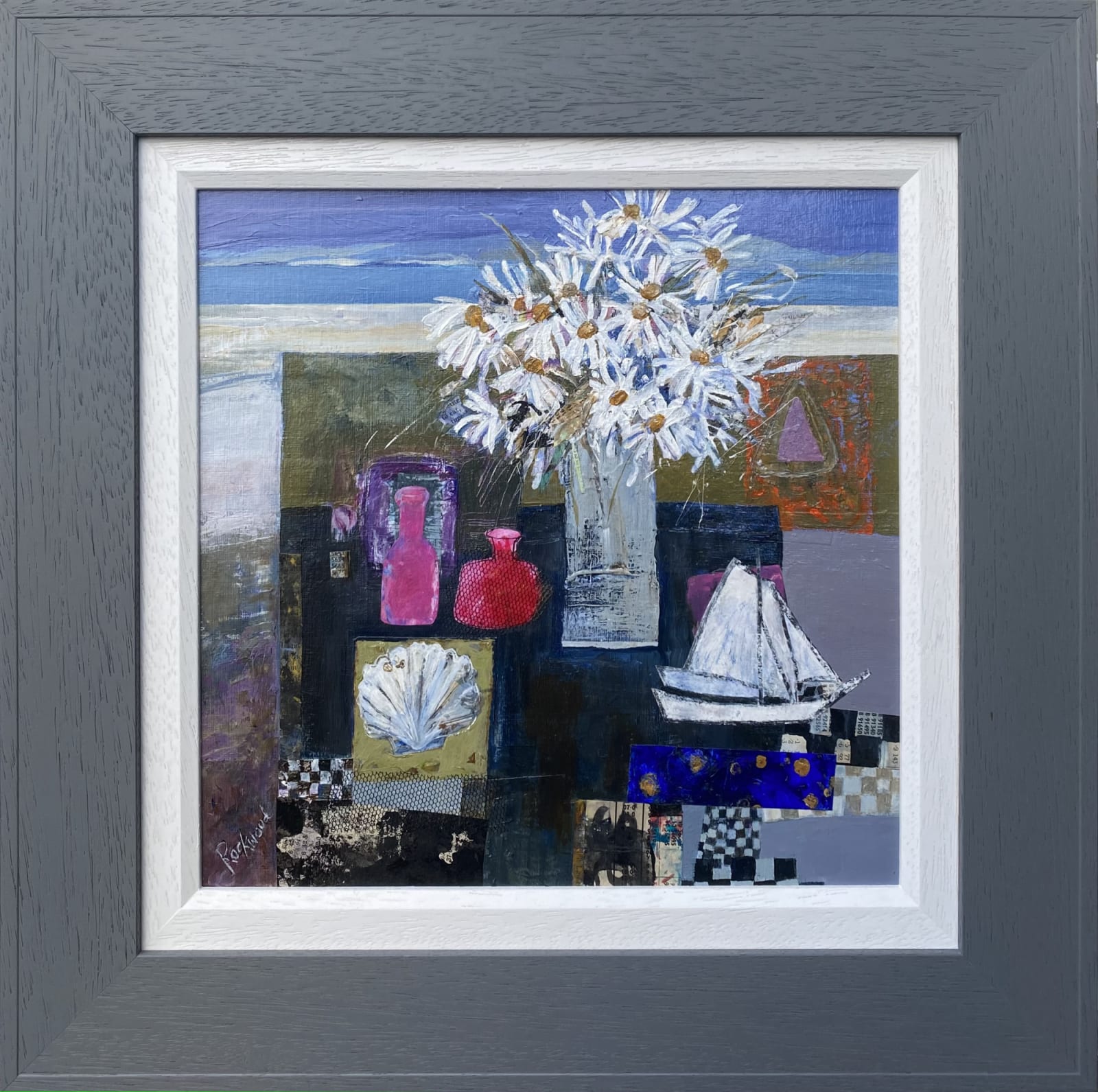 Carolyn Rockwood, Sea Table with Shell and Boat