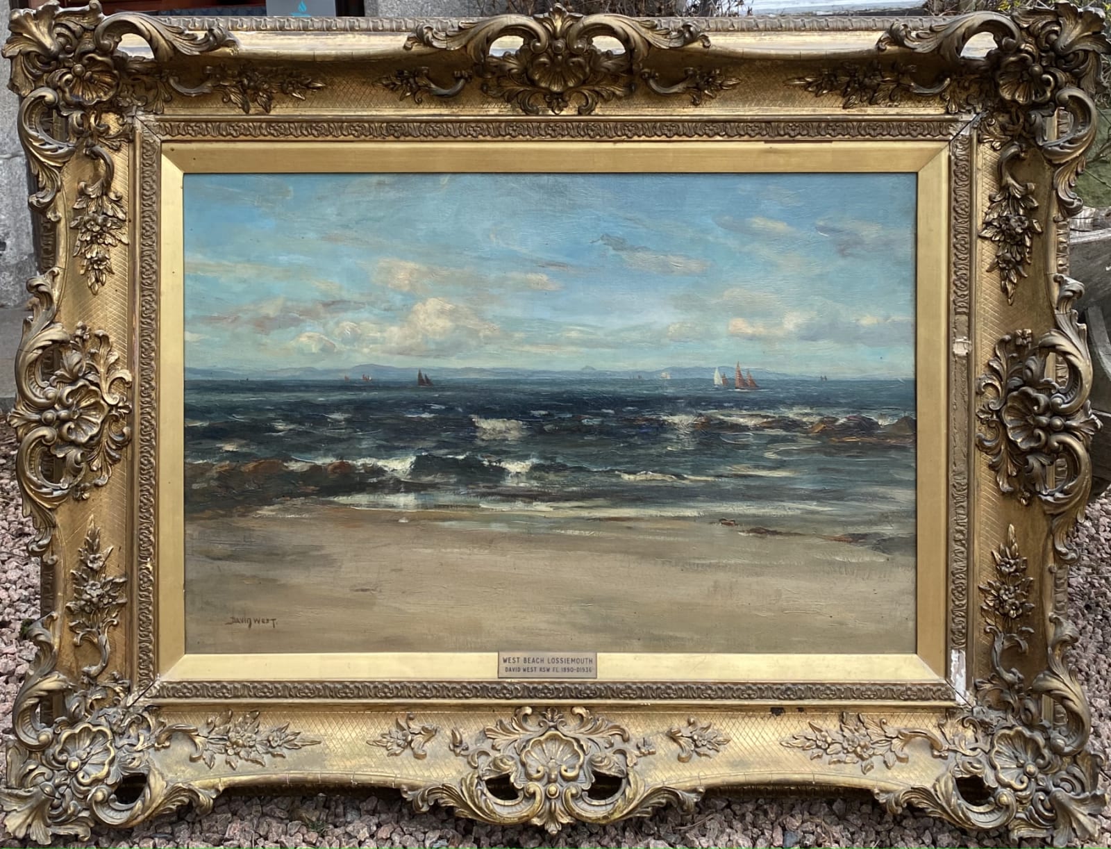 David West RSW, West Beach Lossiemouth