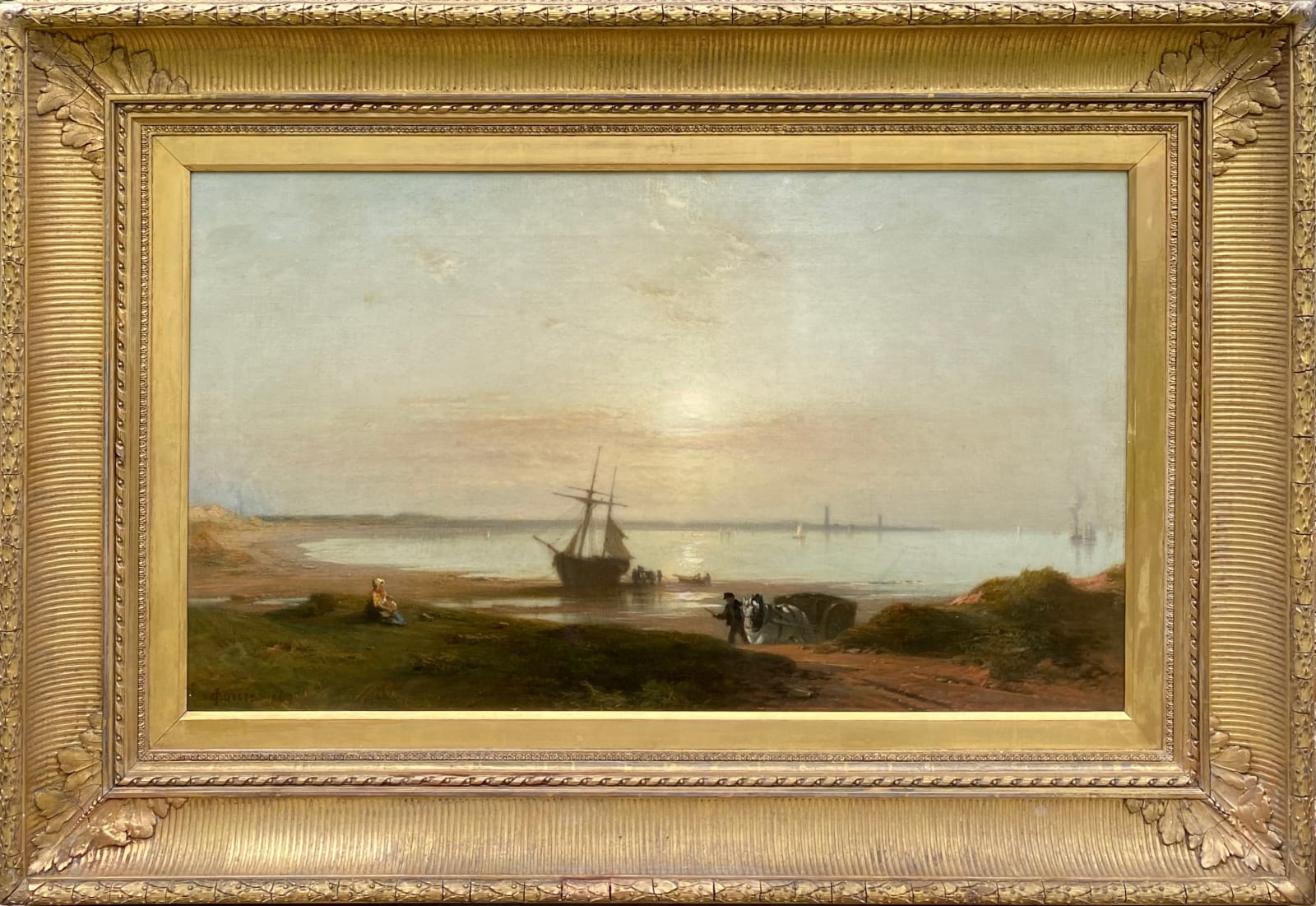 James Cassie RSA RSW, Early Morning on the Tay from Monifieth, 1870