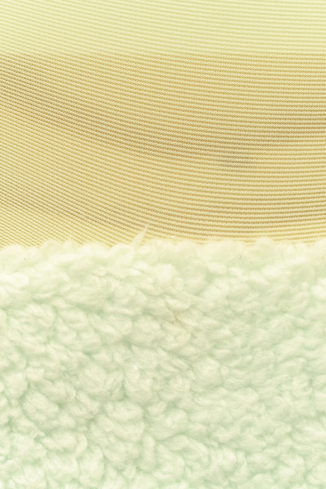 Andy Coolquitt, See thru Sea green sheer Chiffon vintage Naughty Negligee Nighty with Medium weight pale Mint Green textured Anti-Pill Winter fleece, 2016-2025