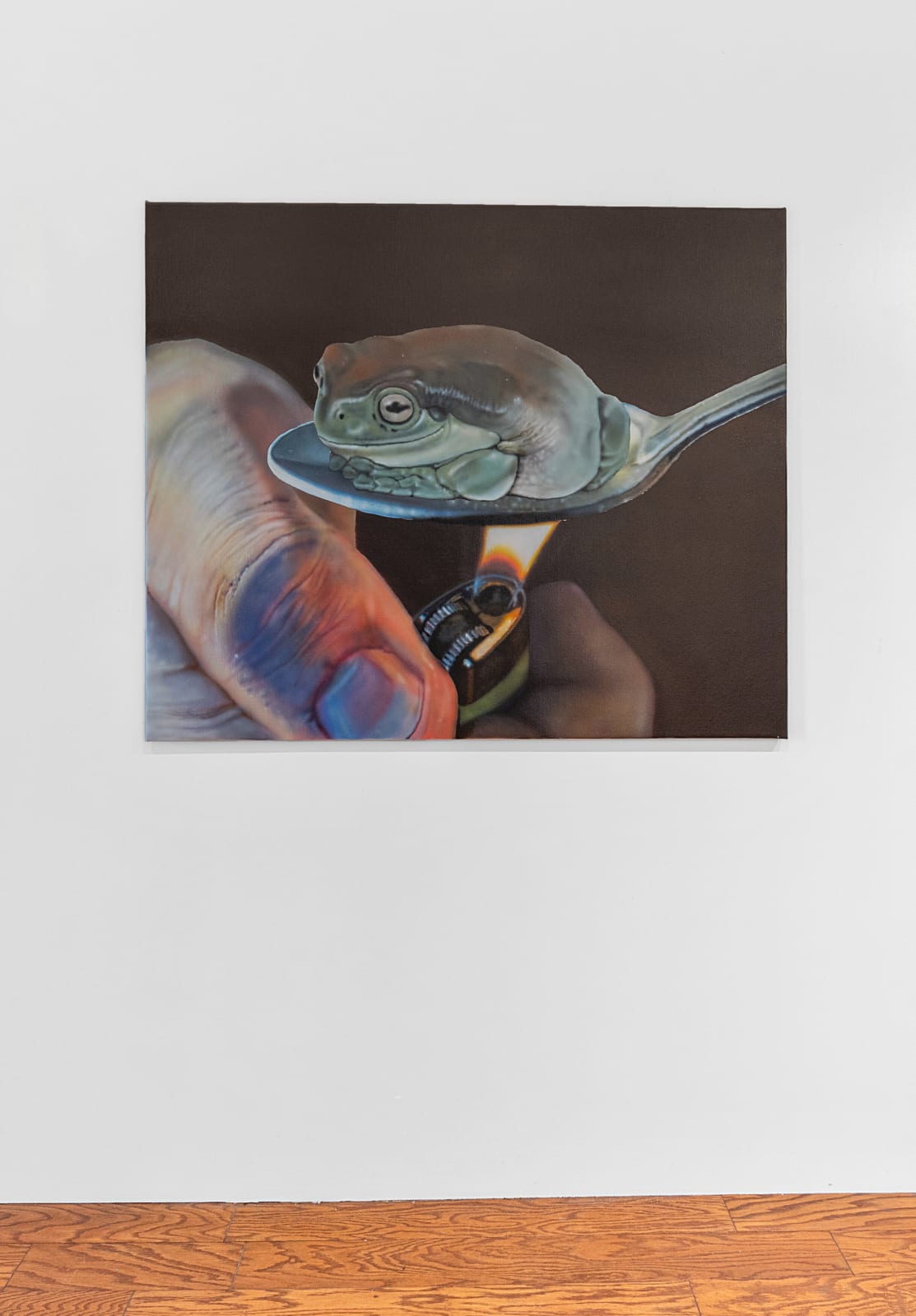 Patrick Quinn, Big Frog with Spoon, 2023