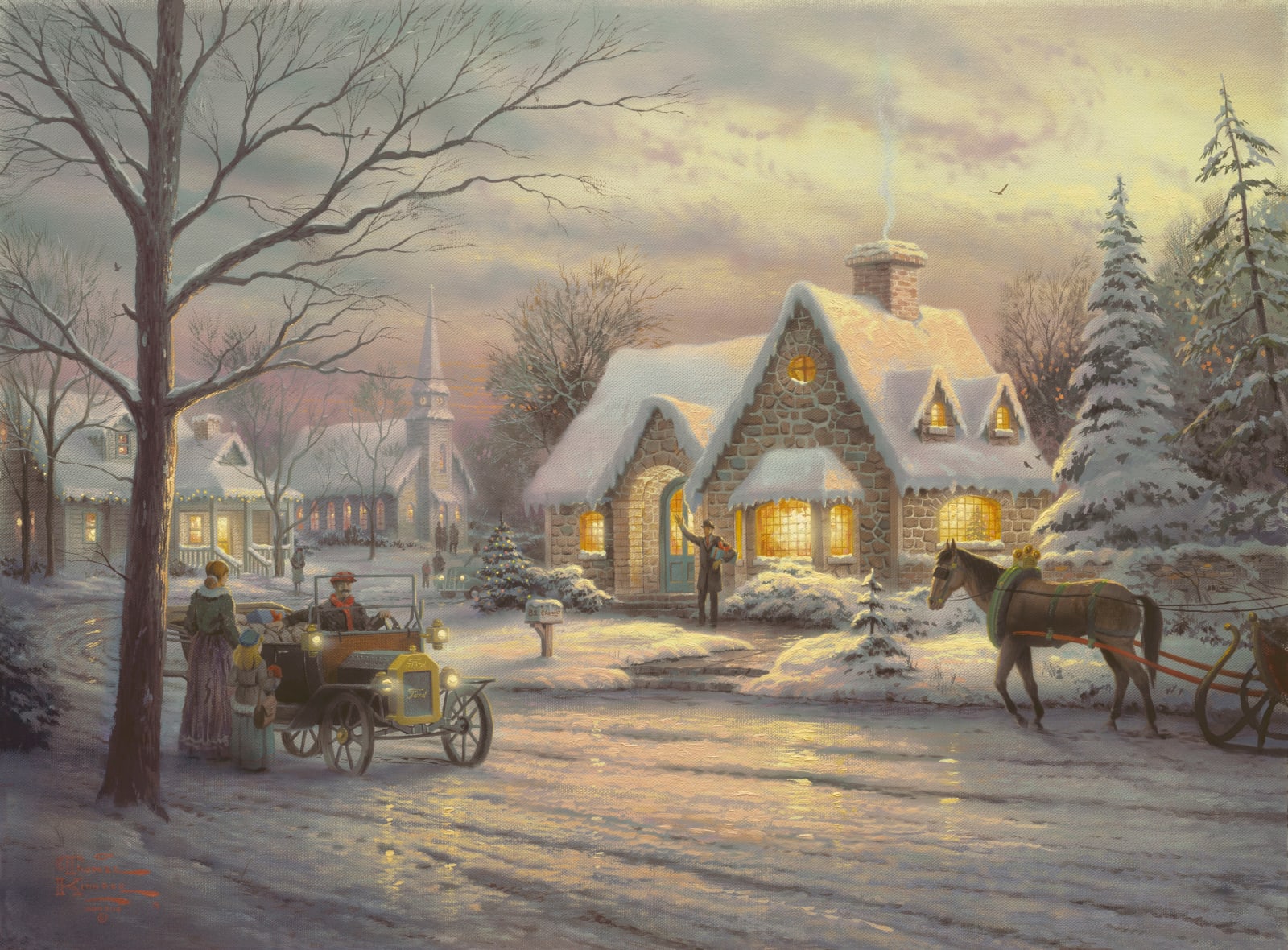 Thomas Kinkade, Memories of Christmas, Seasons of Light II, 2001