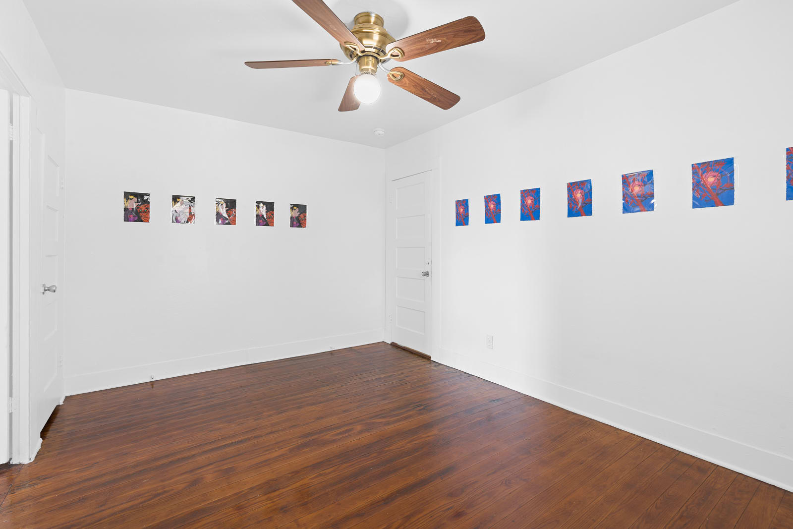 Ann Craven, Peach Moon (Full Lover's Moon, Red Trees, Cushing), 2023