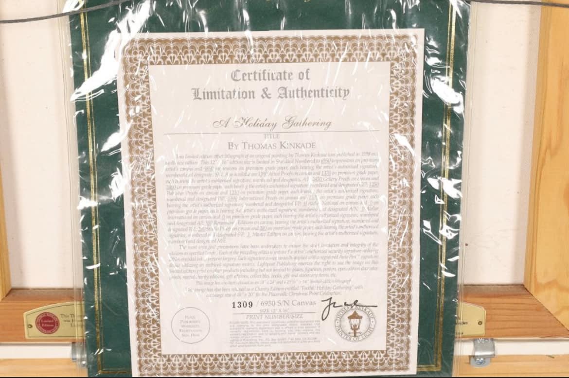 Thomas Kinkade, A Holiday Gathering, 1998