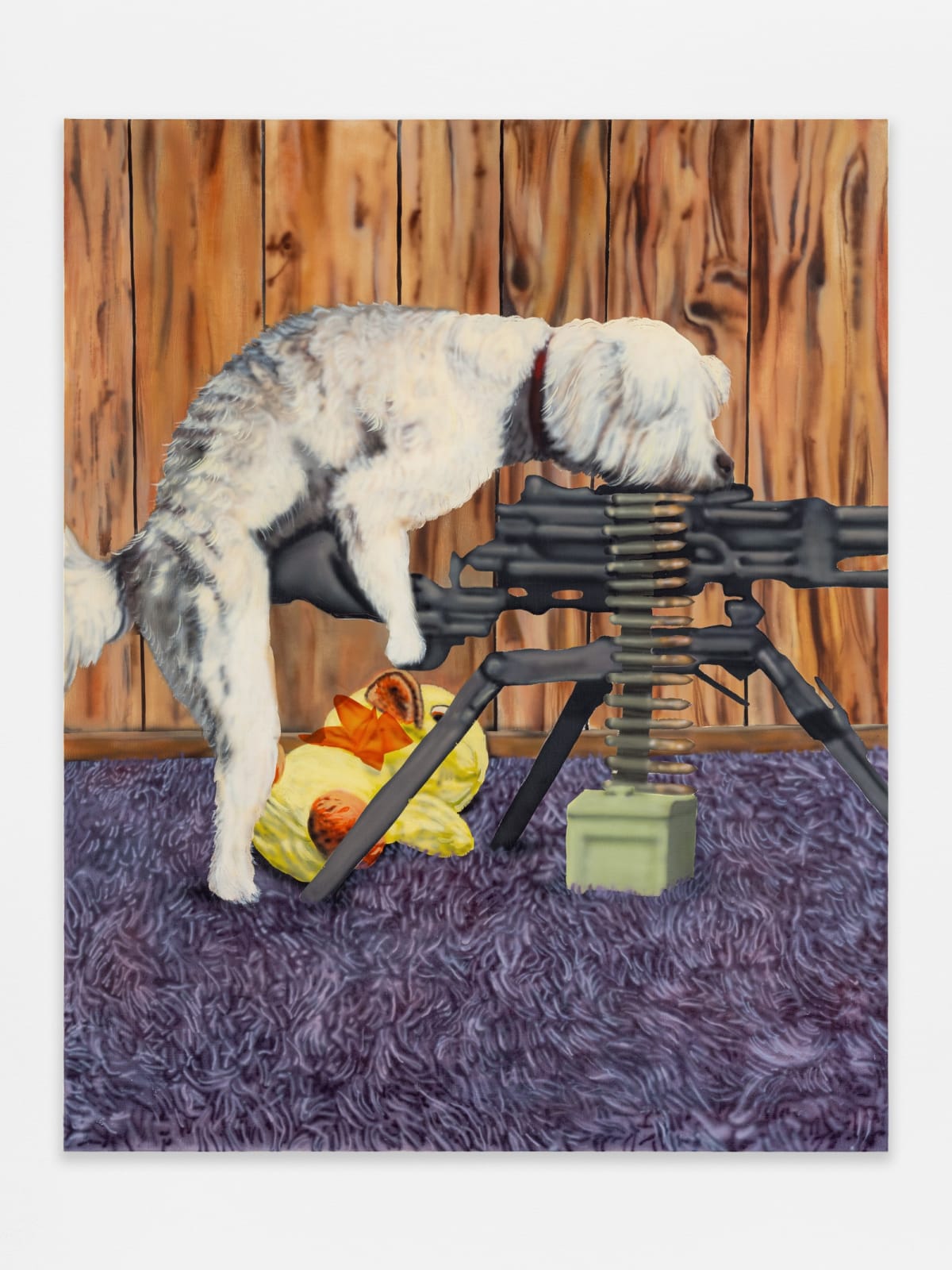 Patrick Quinn, Dog Humping Machine Gun, 2024