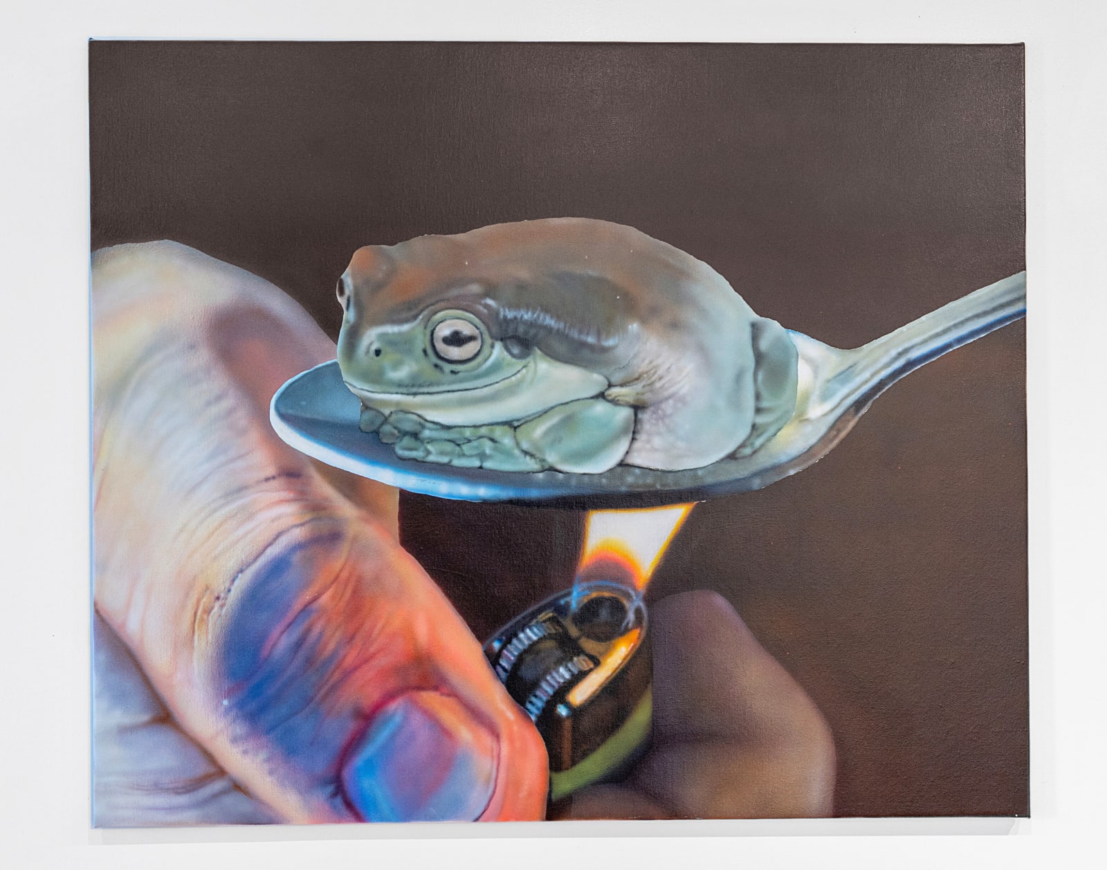 Patrick Quinn, Big Frog with Spoon, 2023