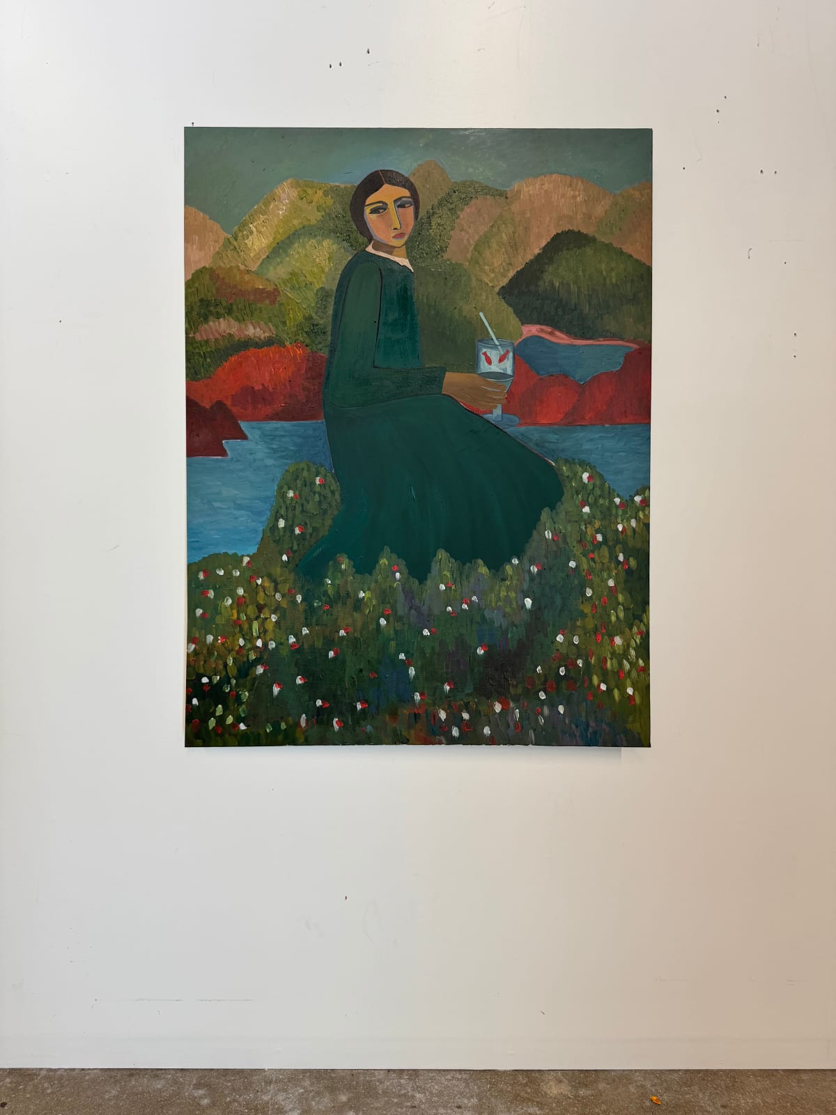 Alexandra Valenti, Fish in Wine Glass Wife, 2025