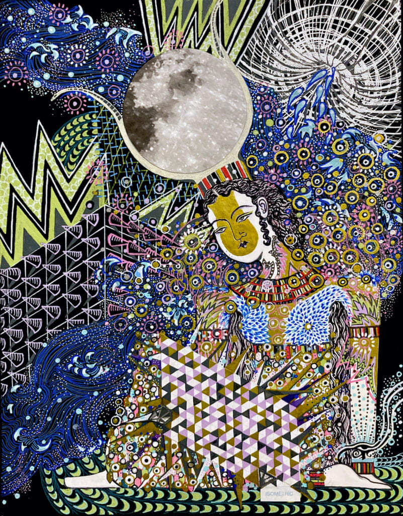 Sadia Fakih, Goddess at the Riverbank, 2021