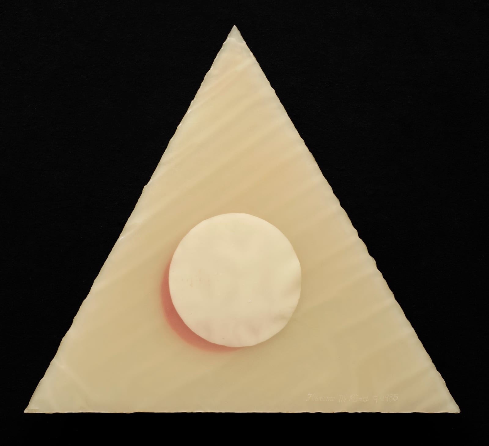 Florence Miller Pierce, Untitled (Triangle with Moon), 1985