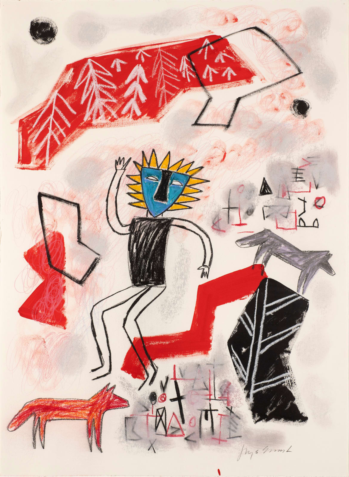 Jaune Quick-to-See-Smith, Arlee Series # 6, 1982