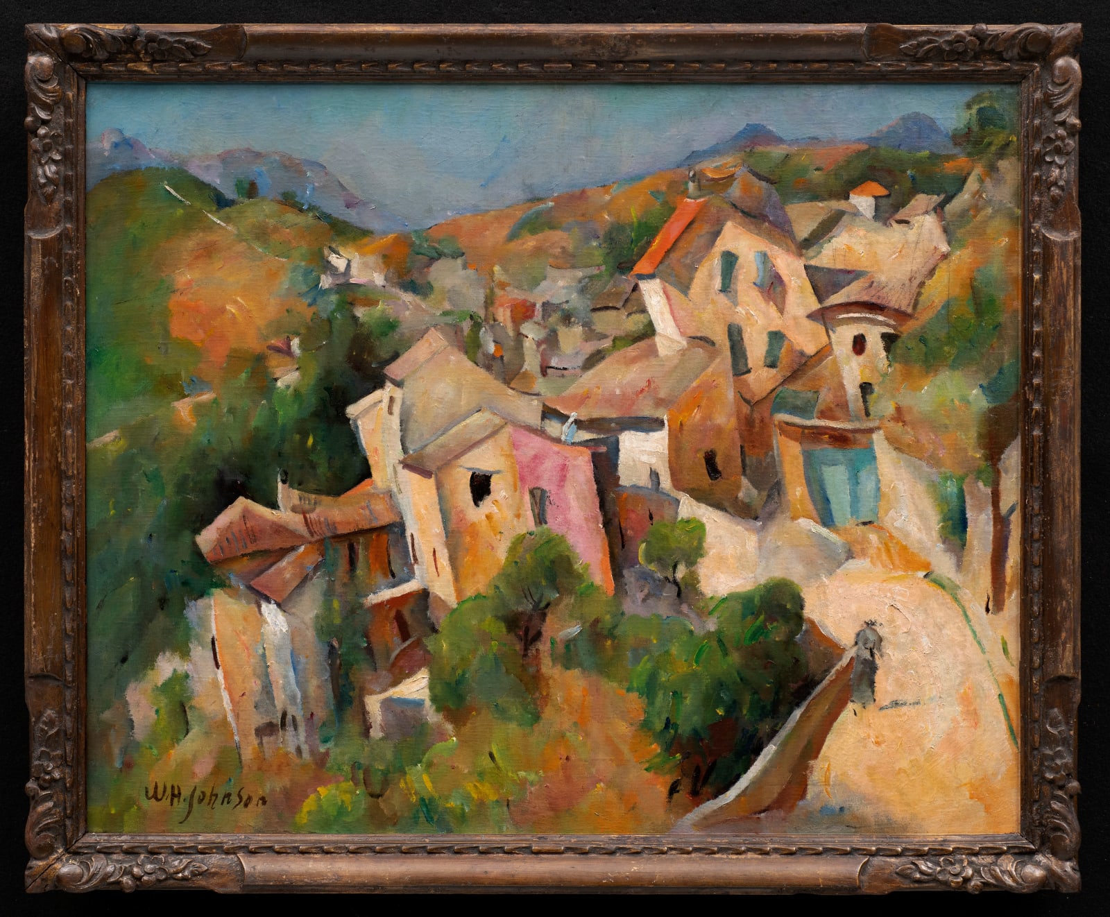 William Henry Johnson, Late Spring, View on the Village Mountain, Cagnes-Sur-Mer, circa 1928