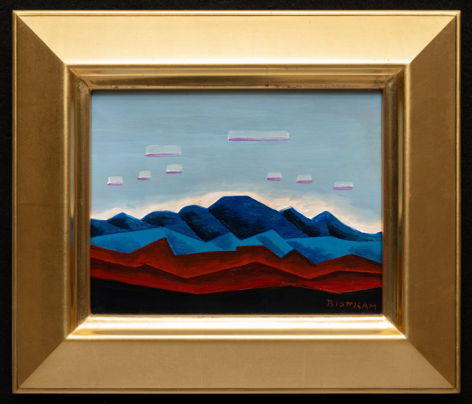 Emil J. Bisttram, New Mexico Mountains with Clouds, circa 1930