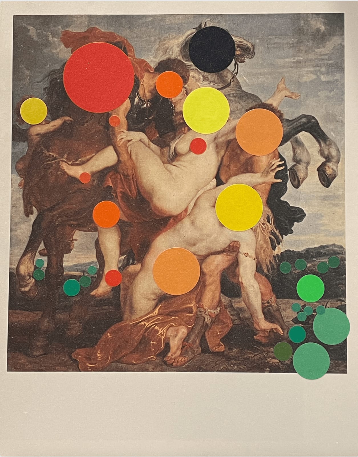 Aliki Braine, Masterpiece in Coloured Dots (after Rubens), 2017