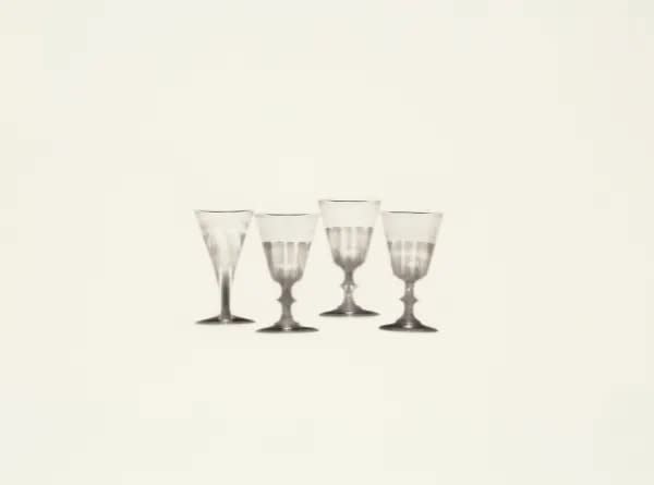 Cornelia Parker, Fox Talbot’s Articles of Glass (four glasses), 2017