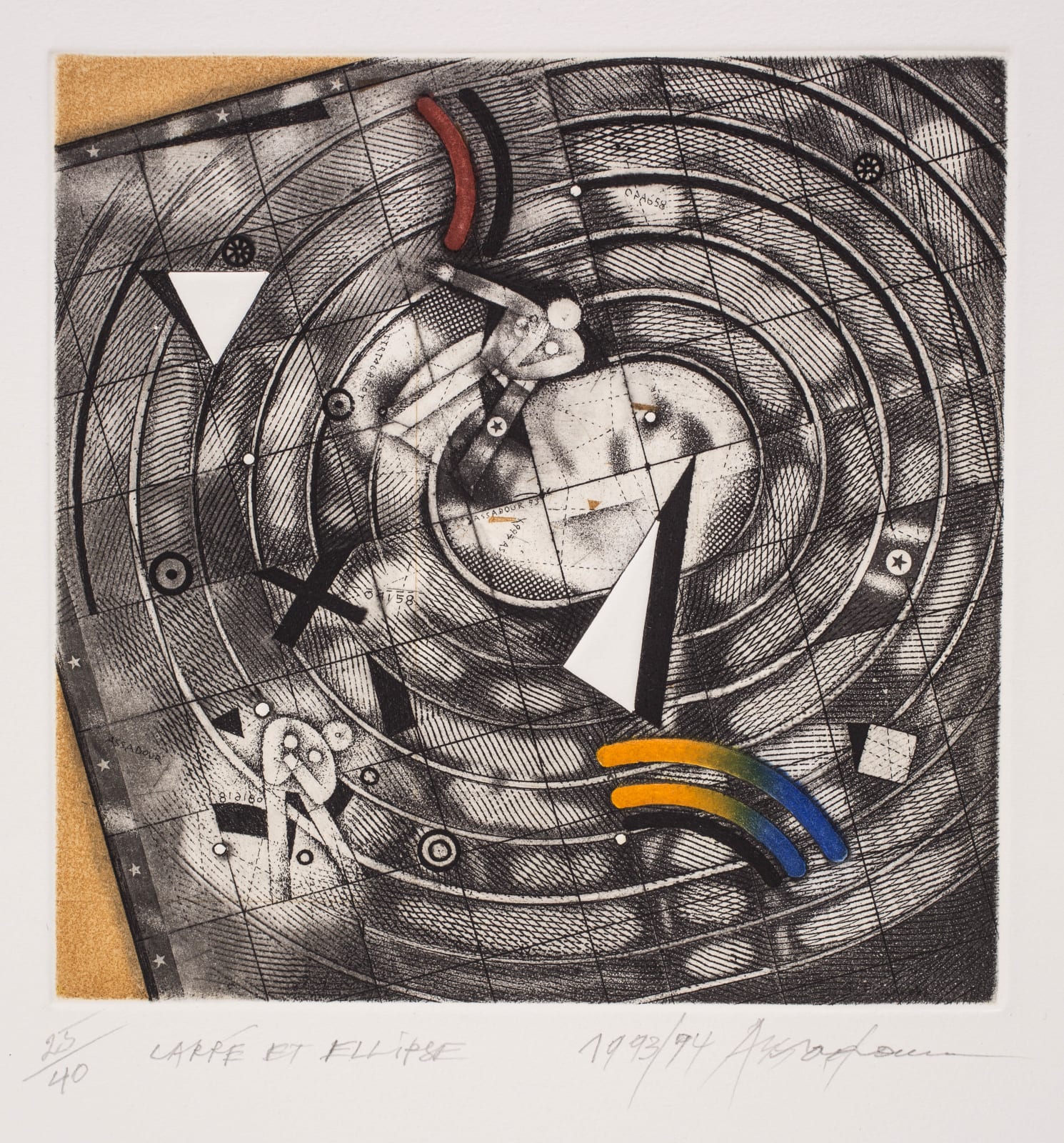 Assadour, Carré et ellipse , 1993/94