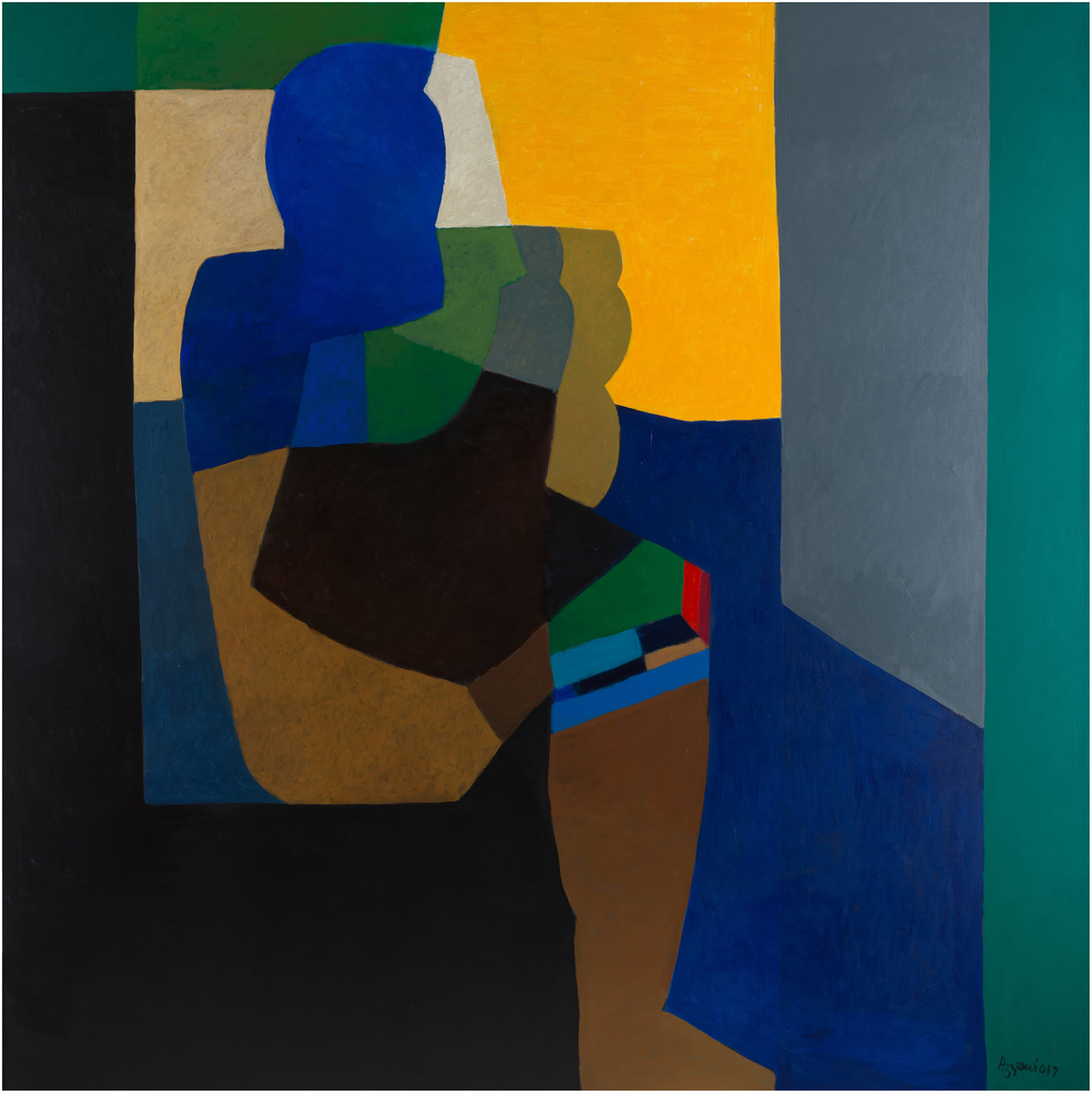 Dia al-Azzawi, Sumerian Sculpture, 2017