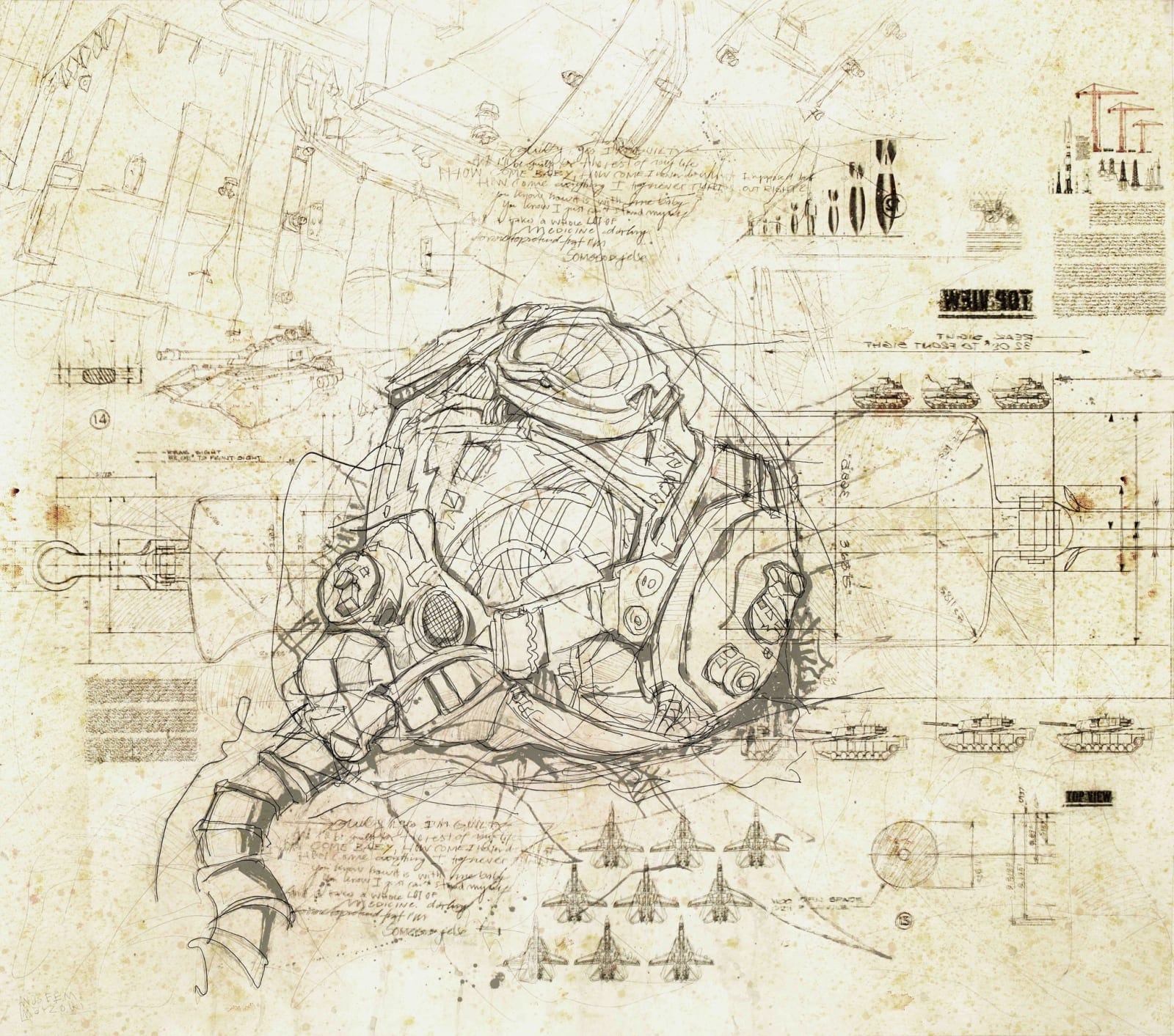 Waseem Marzouki, Flight Helmet, 2014