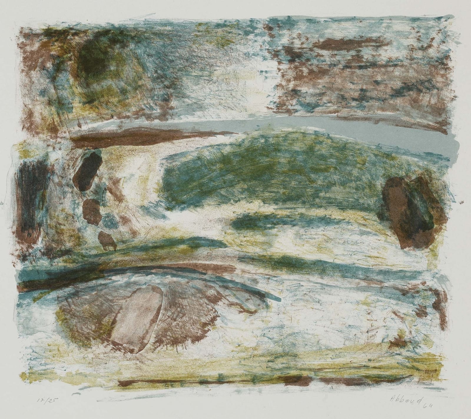 Chafic Abboud, Untitled (Composition), 1964