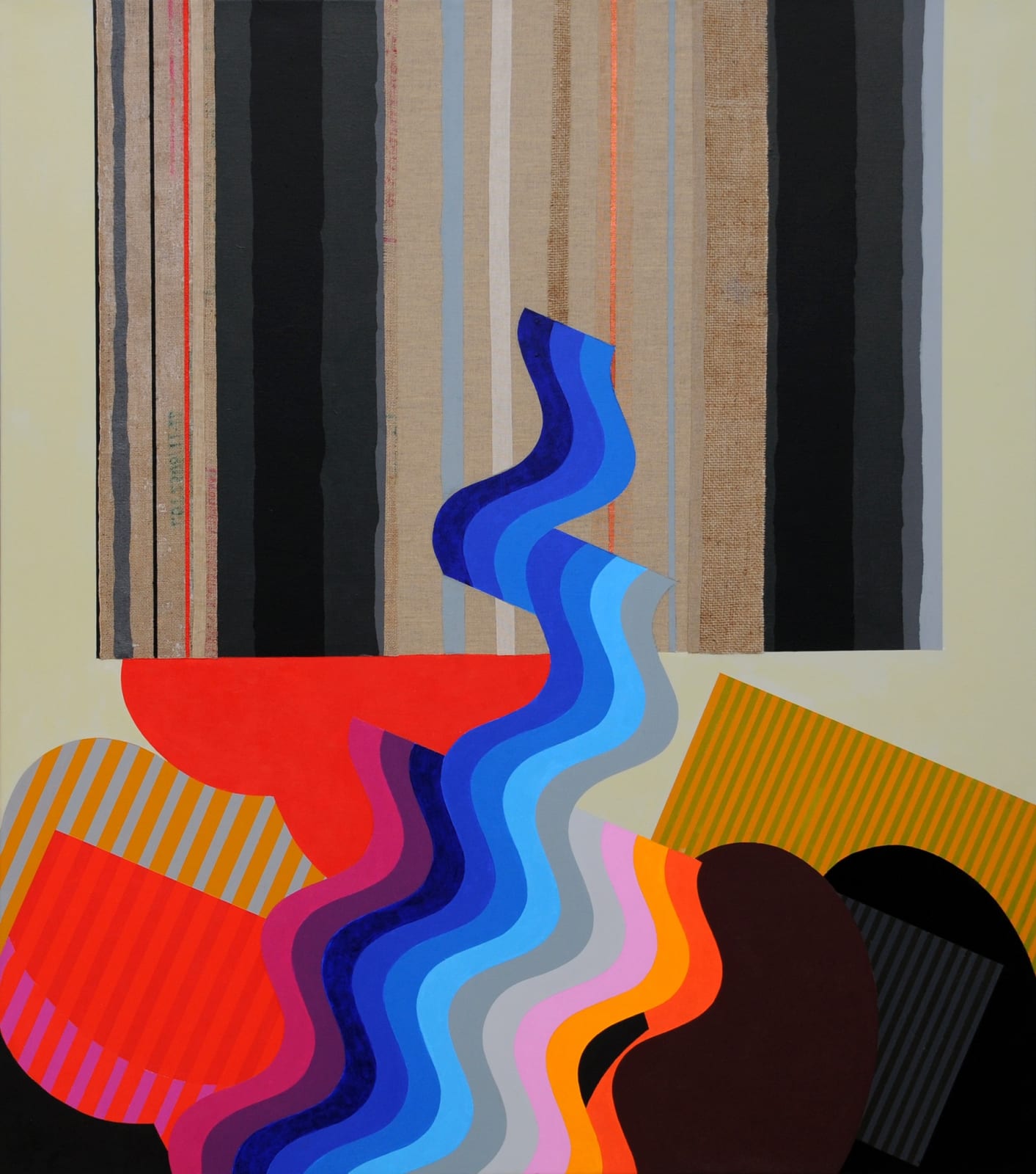 Mohamed Melehi, Untitled 8, 2011-2012