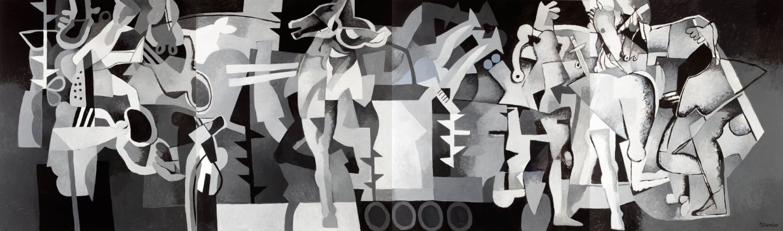 Dia al-Azzawi, Elegy To My Trapped City, 2011