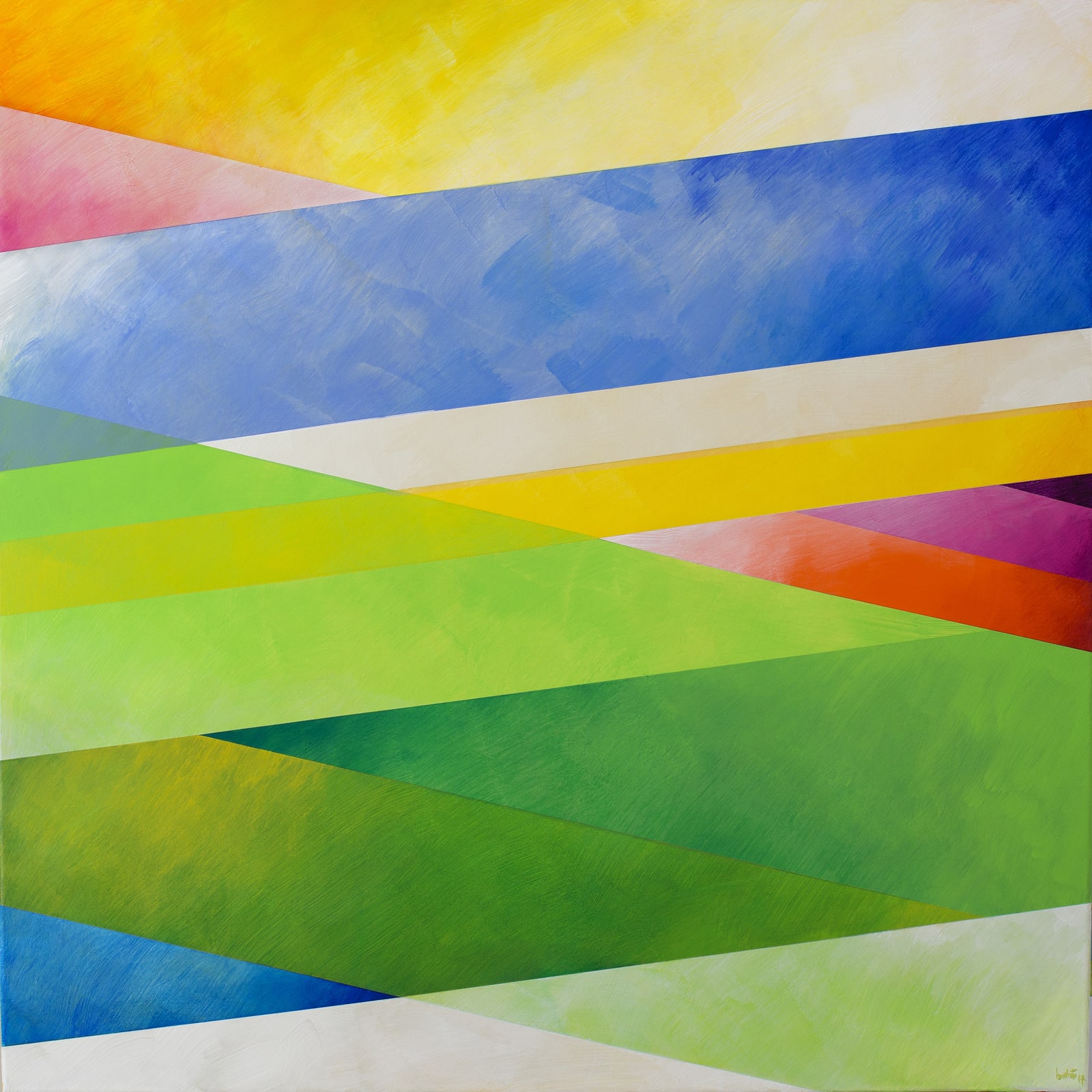 Kamal Boullata, Angelus II-2, 2017