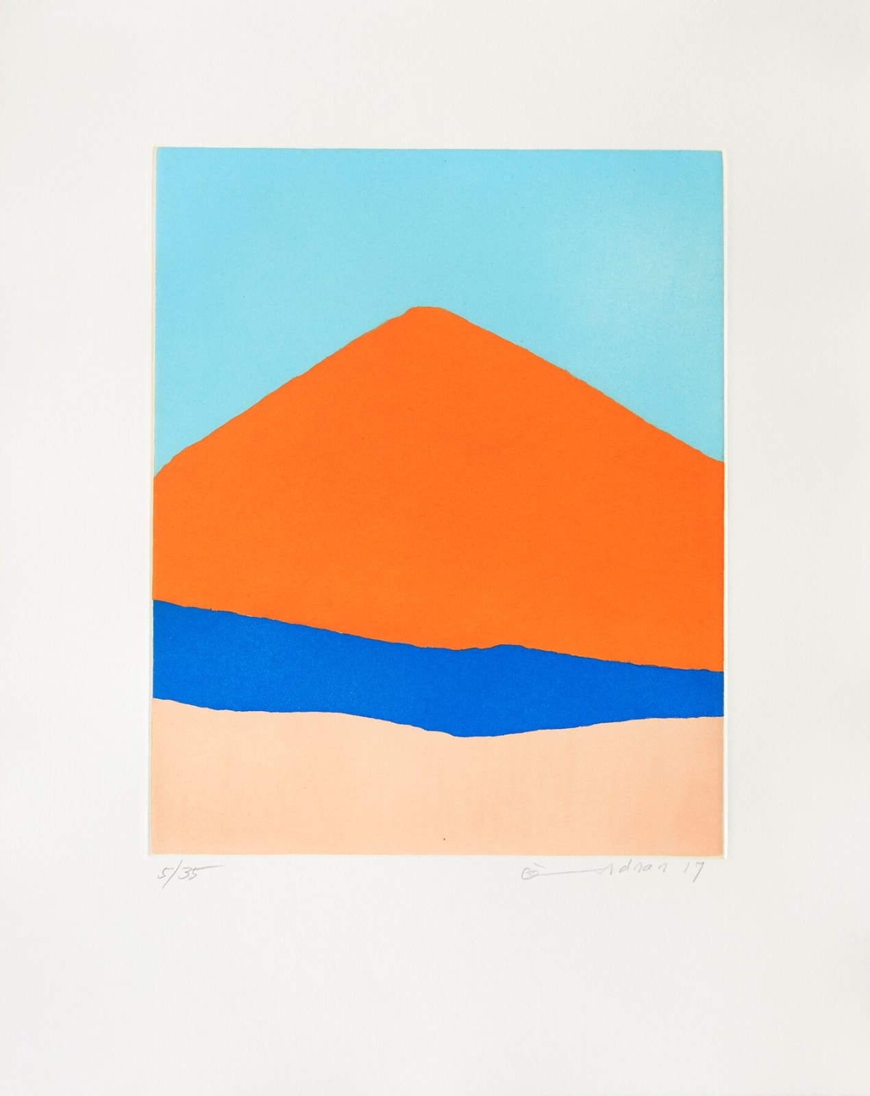 Etel Adnan, Guatemala, 2017