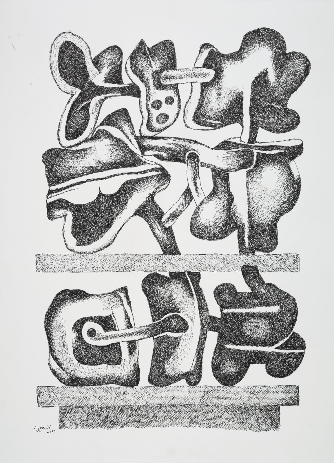 Dia al-Azzawi, Hanging Garden of Babylon, 2013