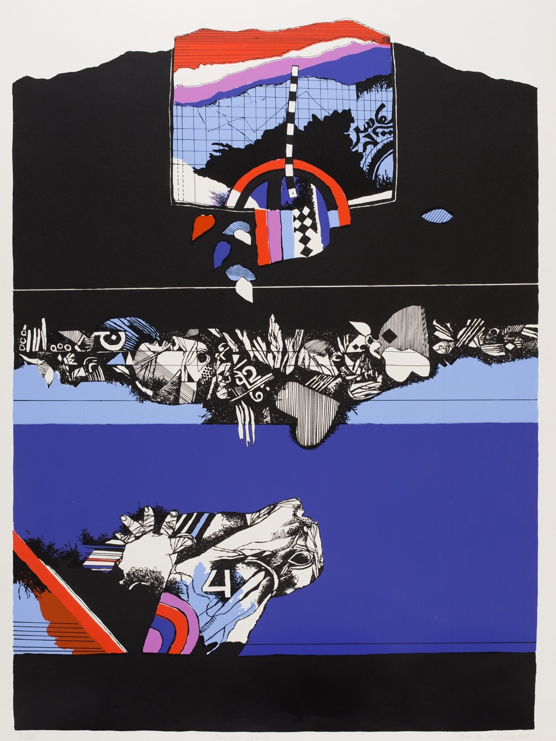 Dia al-Azzawi, Oriental Scene, 1978