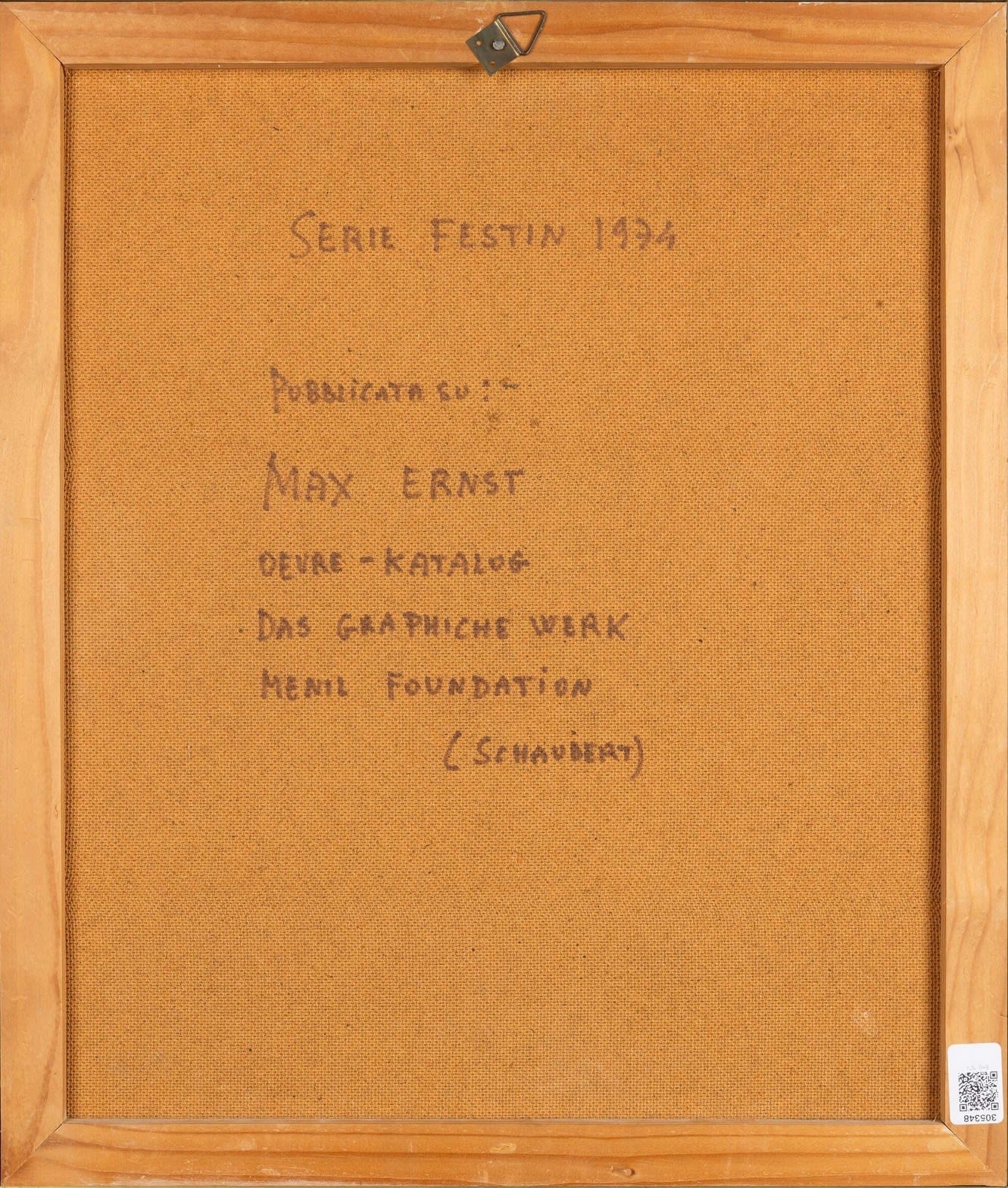 MAX ERNST, Zu: Pierre Hebey, Festin (XI), 1974