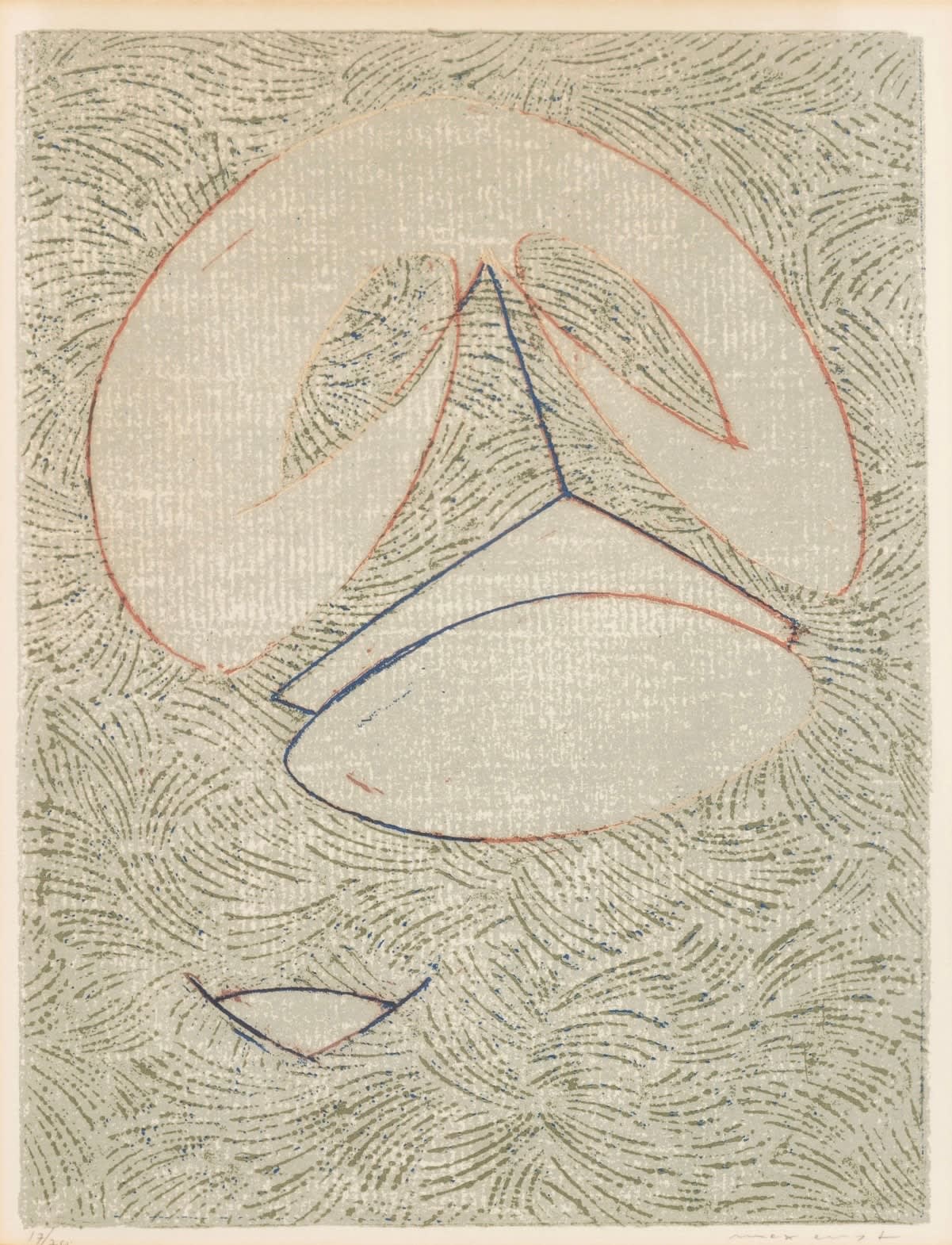 MAX ERNST, Zu: Pierre Hebey, Festin (XI), 1974